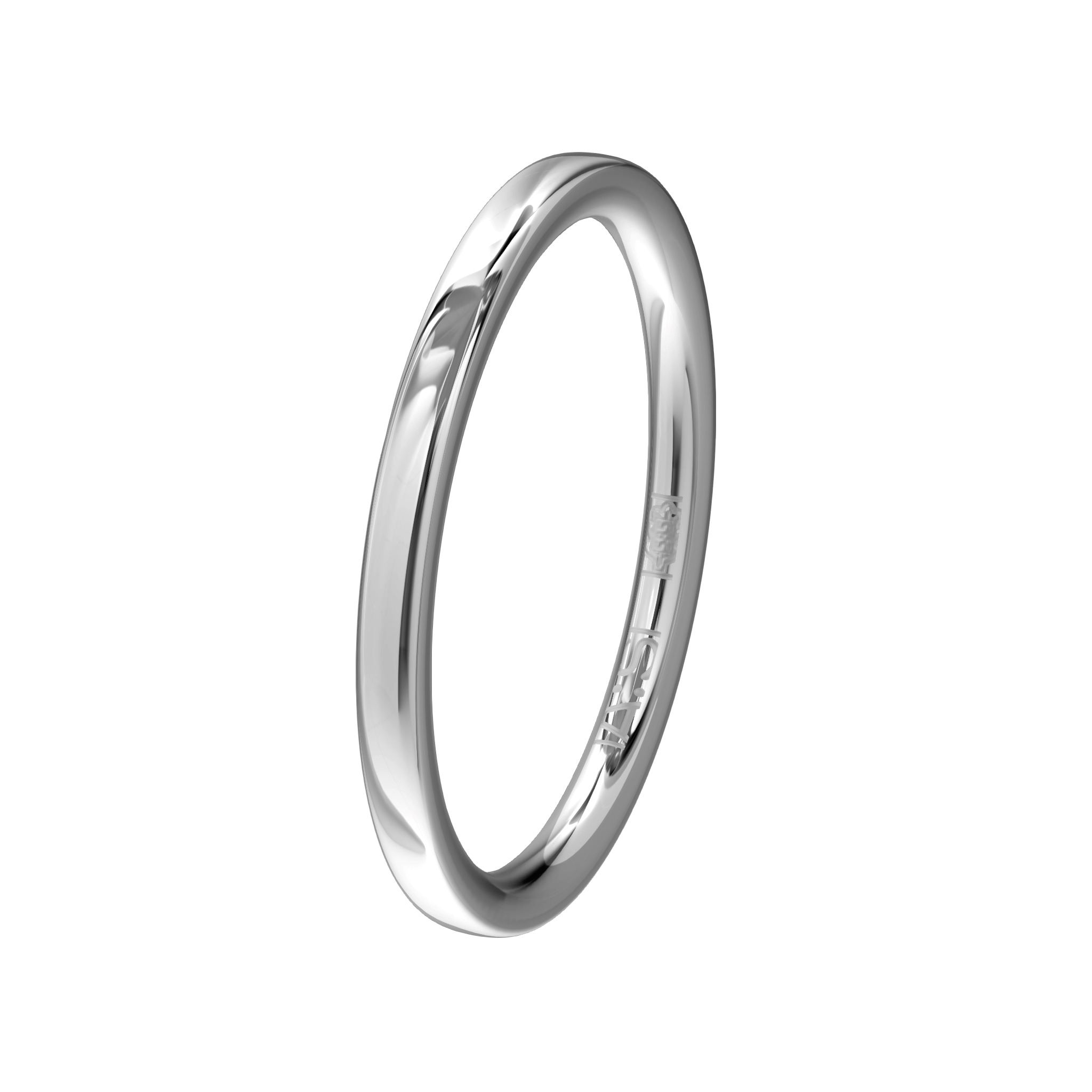 Met deze fraaie, iets dikkere, witgoud palladium aanschuifring kan je je memoire- of solitairring uitbreiden tot een prachtig sieraad!