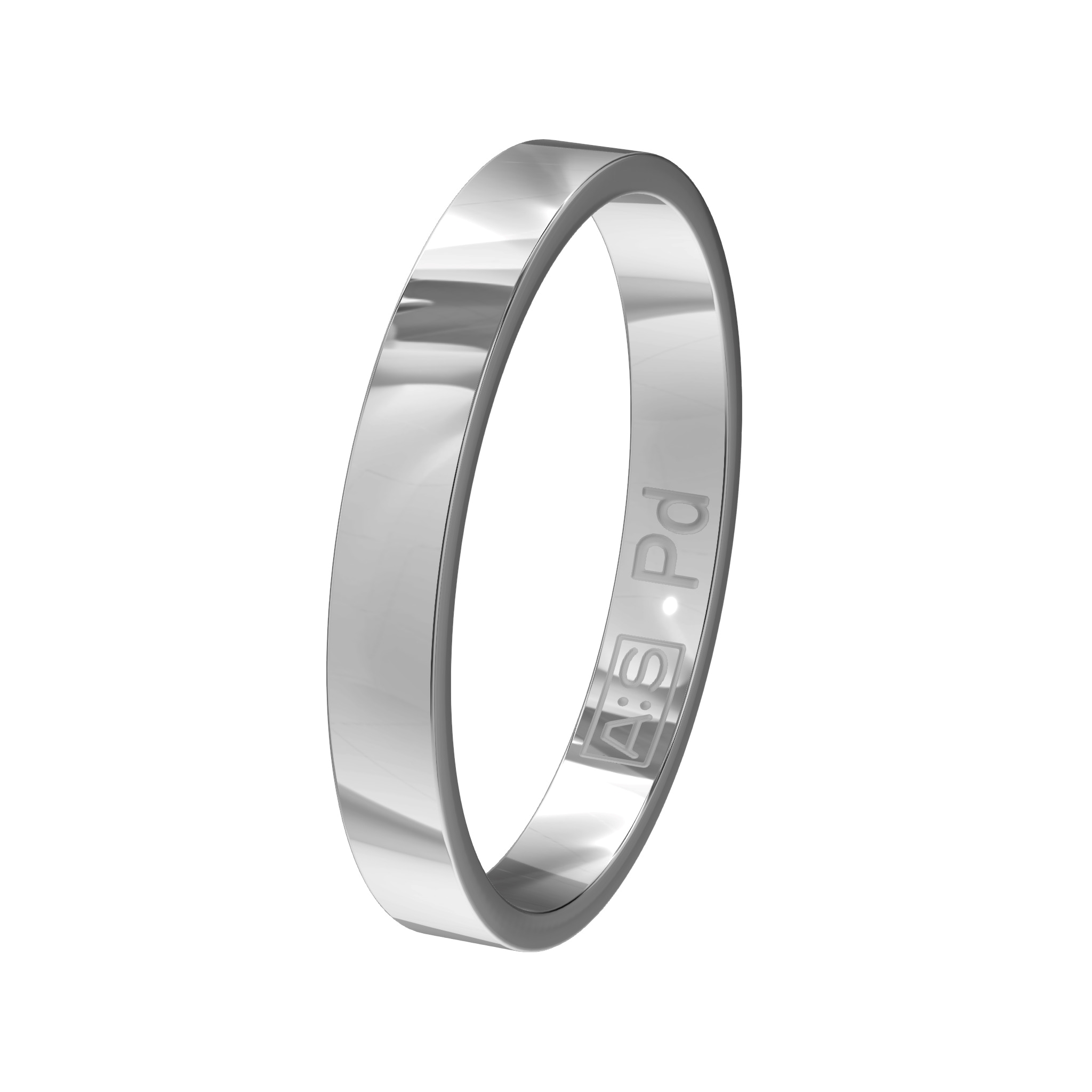 Ben je op zoek naar een recht model dan is dit jouw palladium ring! De vlakke buitenkant gaat naadloos over naar de rechte zijkanten en vervolgens naar de vlakke binnenkant. Deze combinatie zorgt voor een heel moderne look!