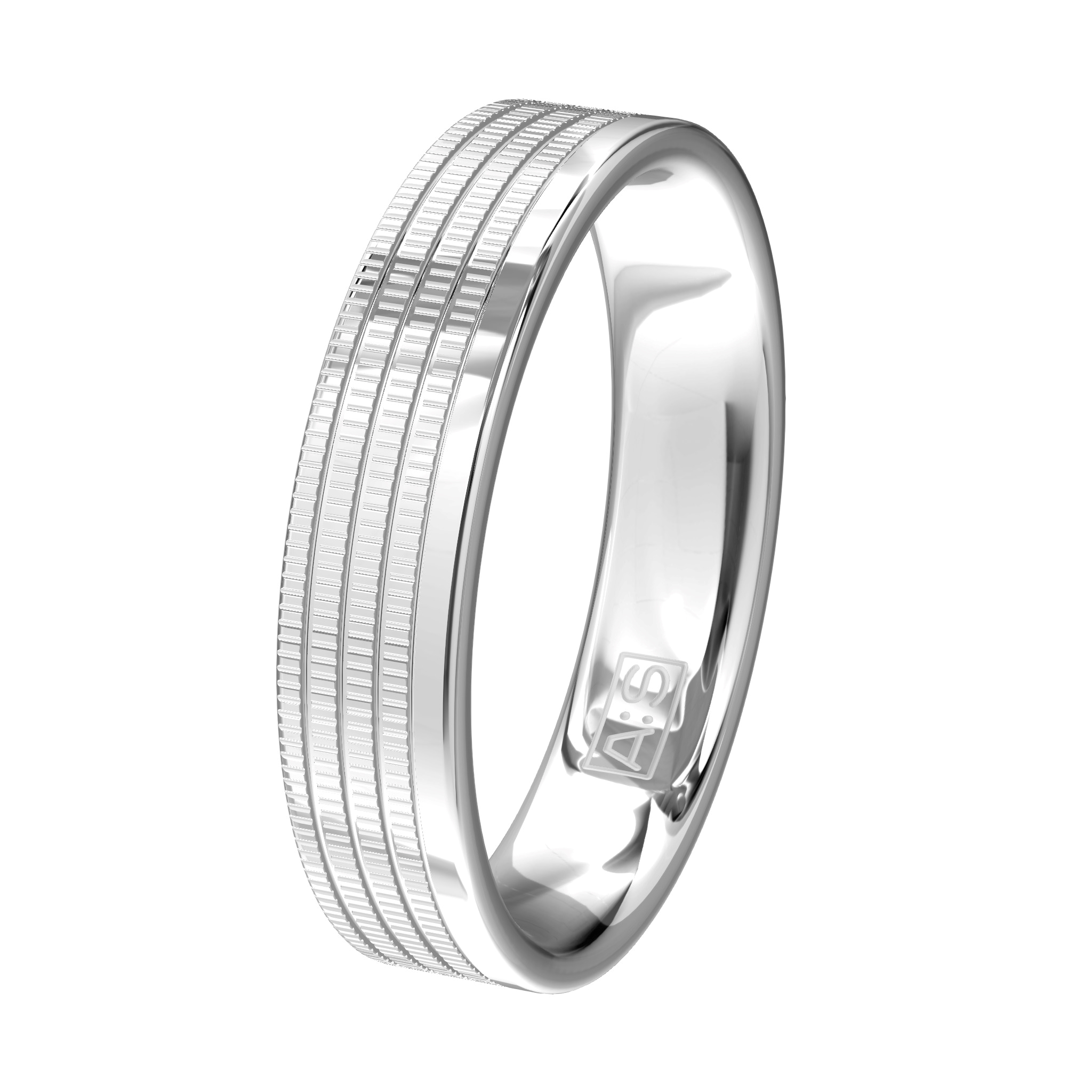 Deze prachtige zilveren ring heeft een bijzonder design aan de buitenkant, de ronding aan de binnenkant zorgt voor een heerlijk draagcomfort