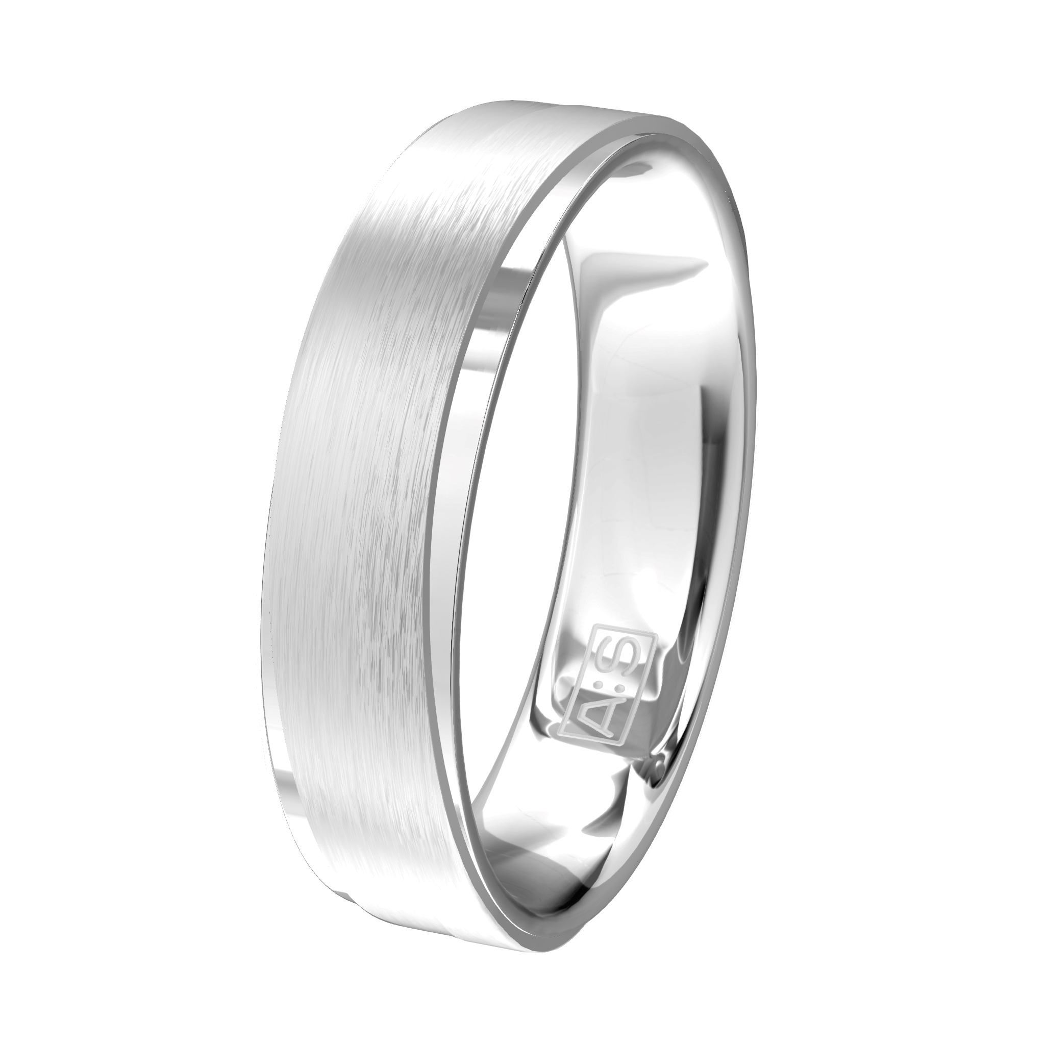 De combinatie van sierlijke lijnen met glanzende en matte delen zorgt voor een origineel samenspel! De damesring wordt uitgevoerd met 3 briljanten. De ringen worden gemaakt in zilver.