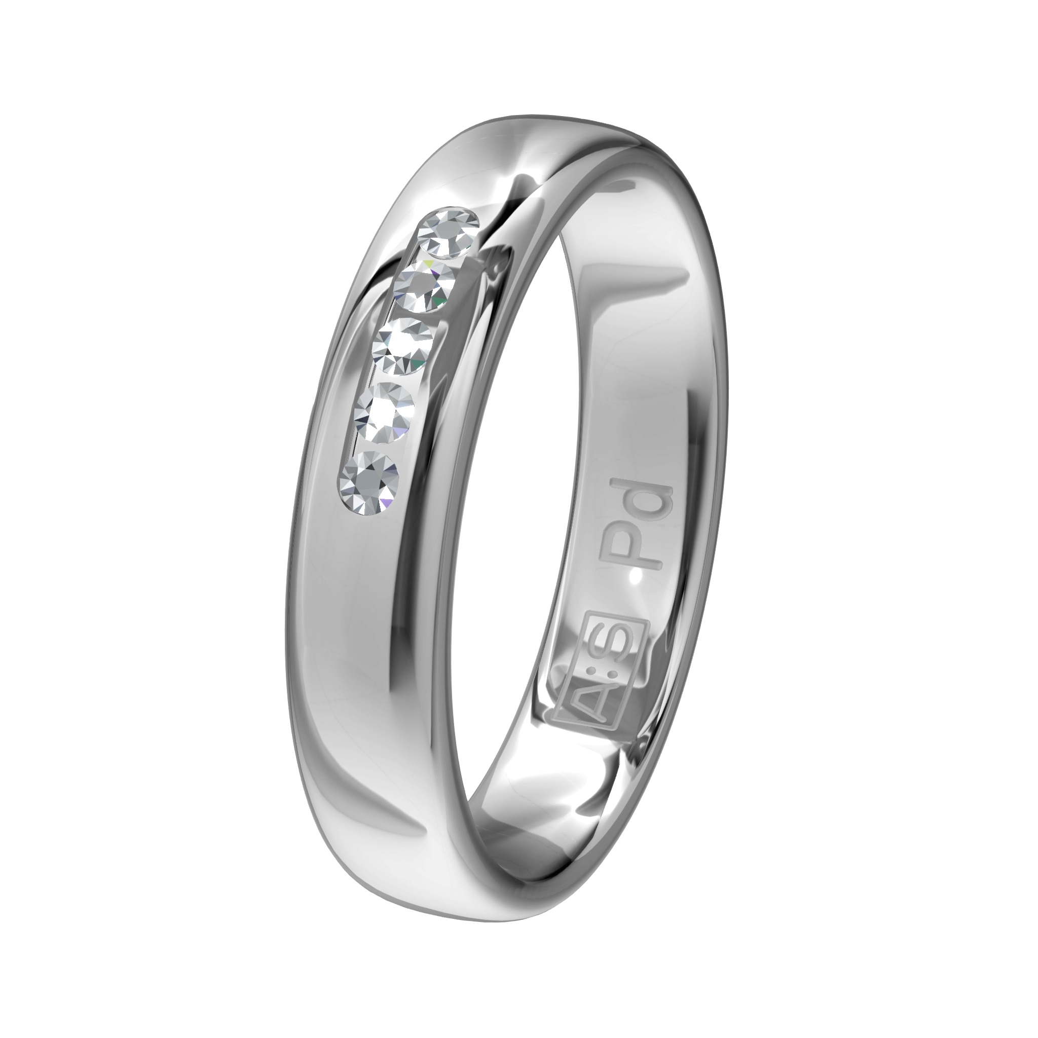 Een elegante ring met een bolle buitenkant, ronde zijkanten en een licht bolle binnenkant. Een klassieke ring van zeer hoge kwaliteit en duurzaamheid!