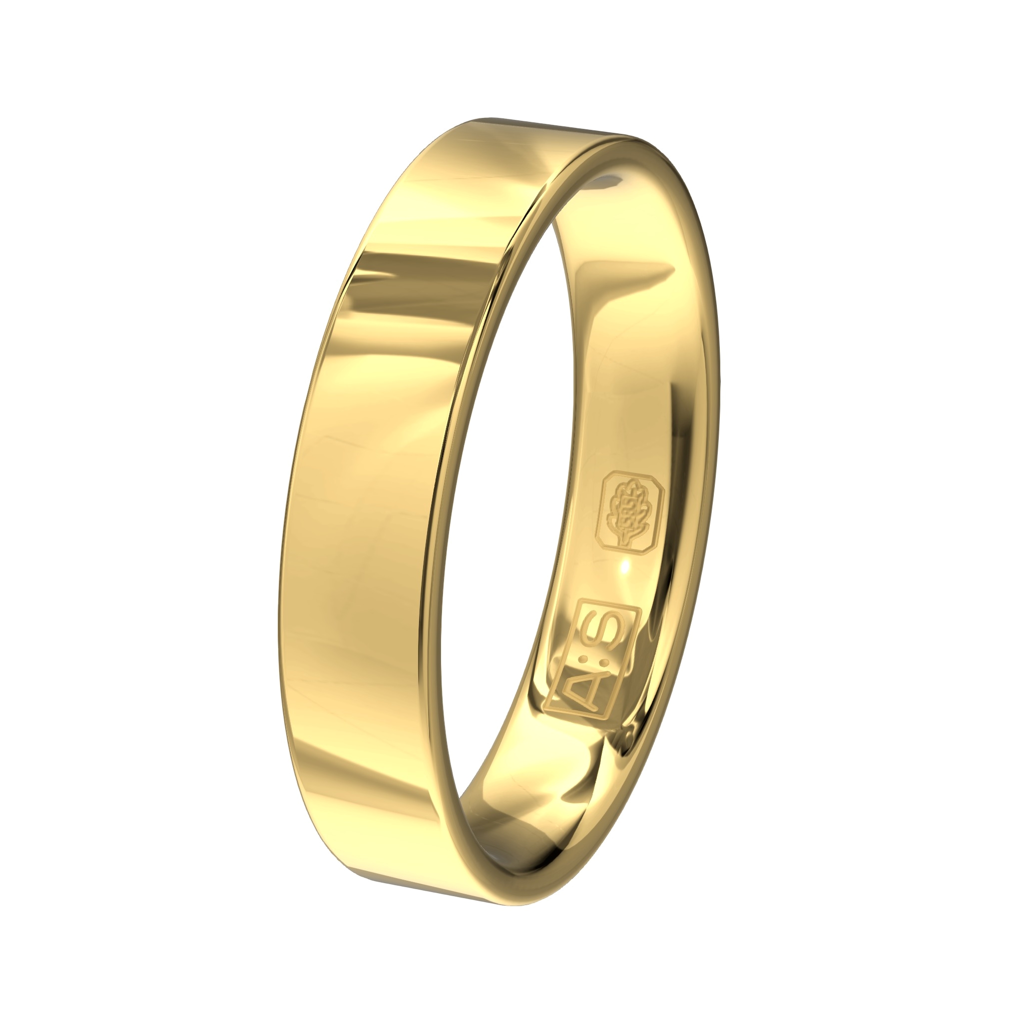 Deze prachtige ring heeft door de vlakke buitenkant een moderne uitstraling. Omdat de subtiel aflopende zijkanten geleidelijk overgaan naar een ronde binnenkant zorgt dit voor een heerlijk draagcomfort!