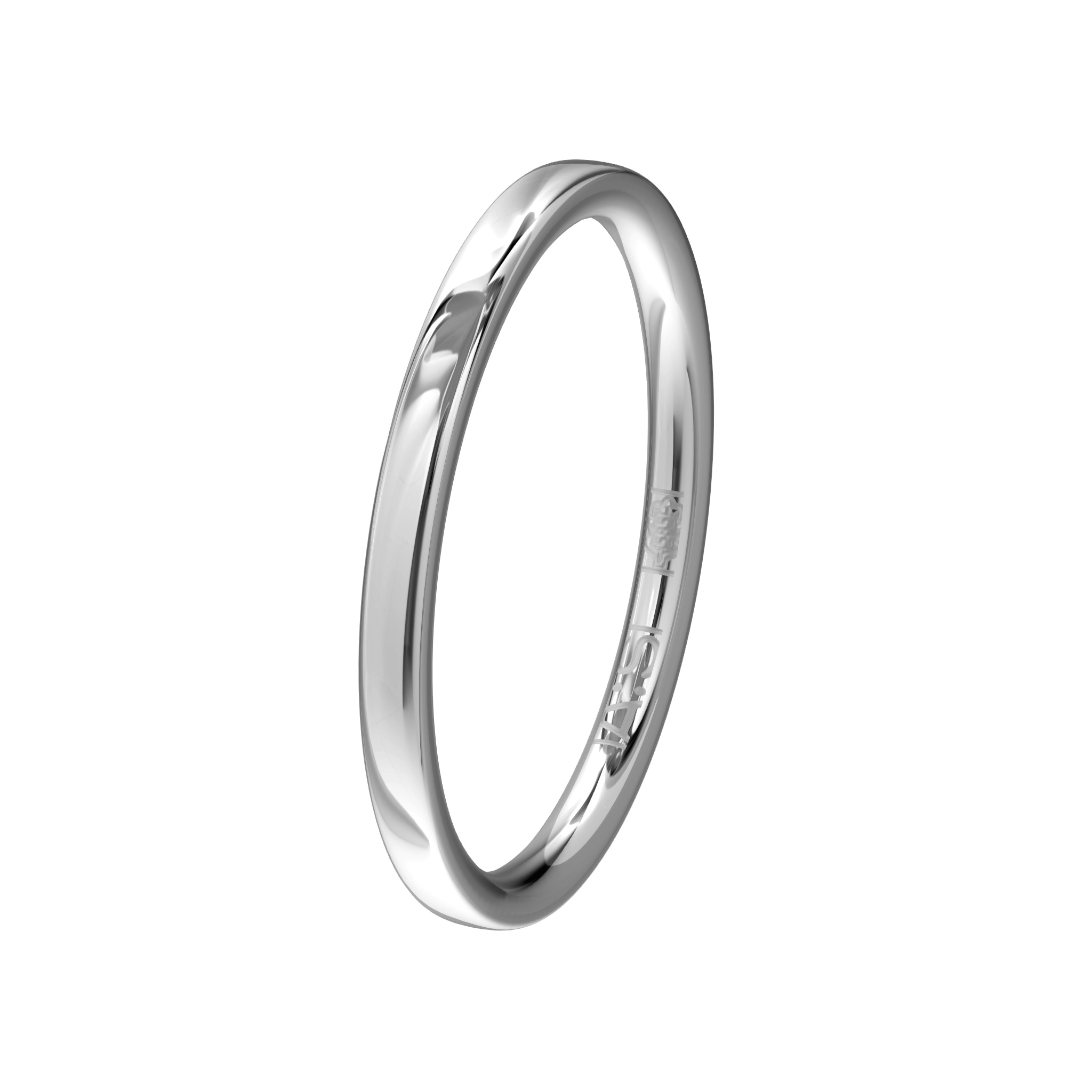 Met deze fraaie witgoud palladium aanschuifring kan je je memoire- of solitairring uitbreiden tot een prachtig sieraad!