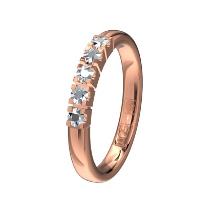 Glinsterende rosegouden Memoirering 11133. Laat jij jouw unieke Memoirering meegroeien met al die mooie momenten in je leven?