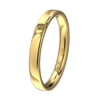 Een schitterende geelgouden herenring! Eenvoudig en klassiek, mooi bijpassend bij haar Memoire- of Solitaire ring.
