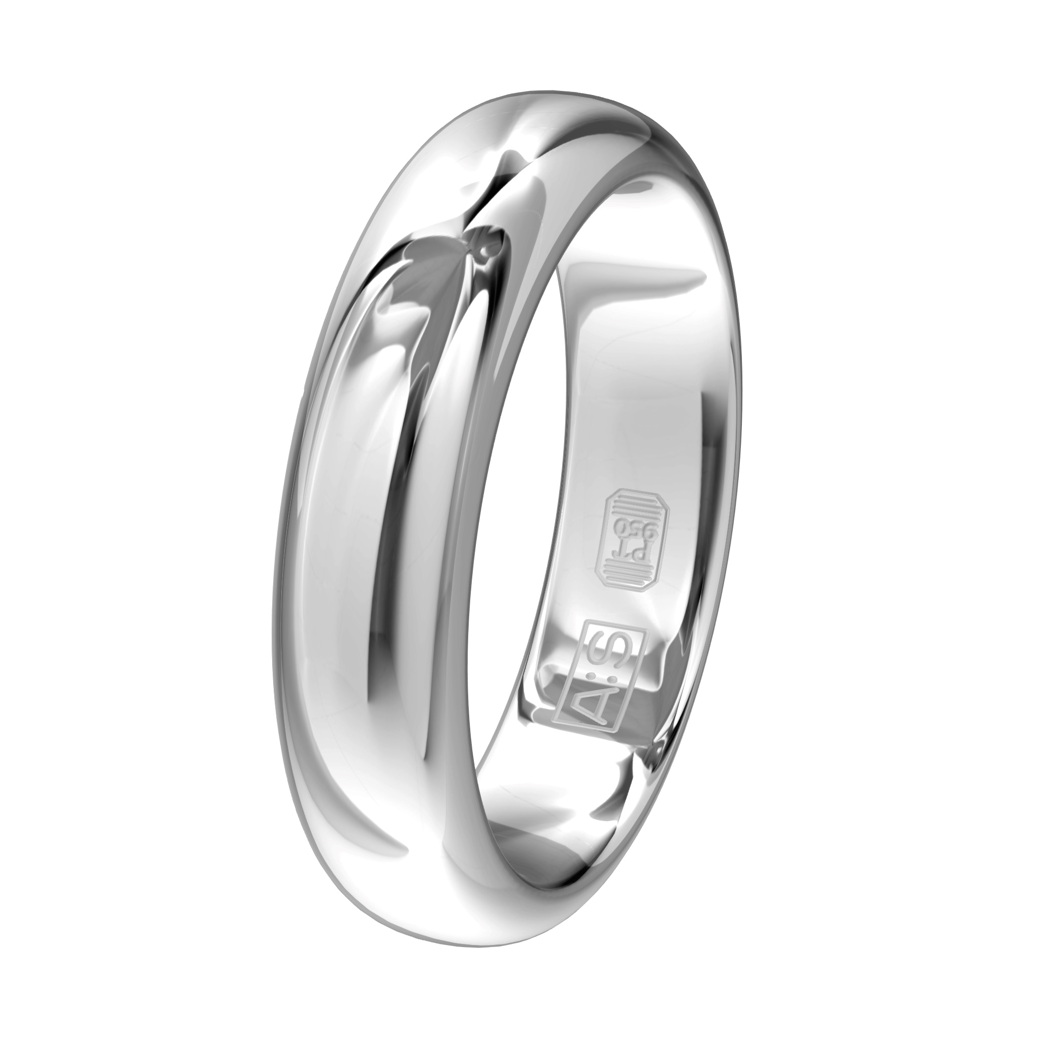 Deze chique ring heeft een bolle buitenkant en een licht bolle binnenkant, waardoor je nauwelijks merkt dat je een ring draagt. Als je voor een hoog draagcomfort gaat, is dit jouw model!