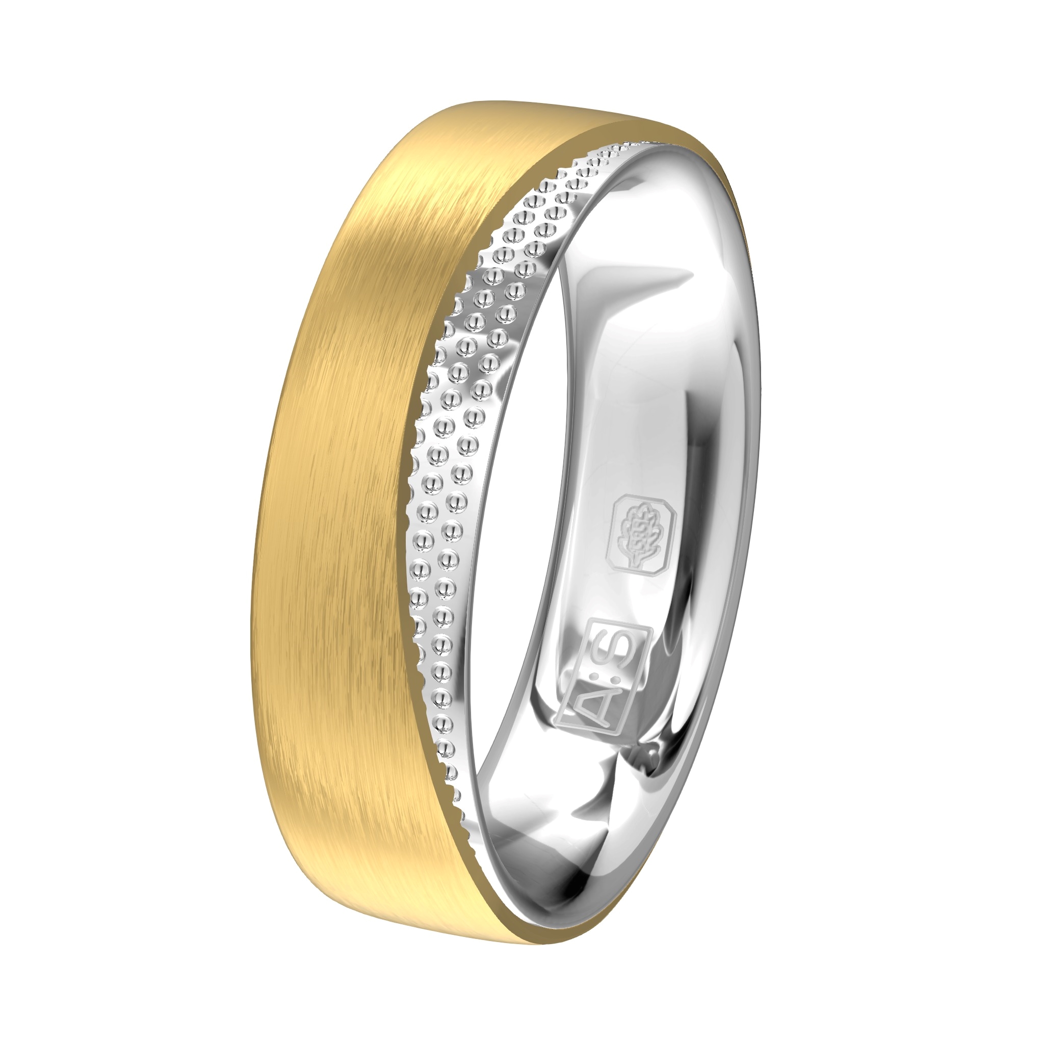 Een bijzonder moment in jullie leven vraagt om een bijzonder ontwerp, deze bicolor ring voldoet hieraan! Is het geen droomring?