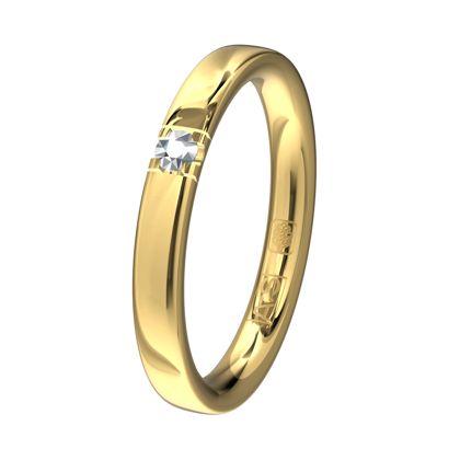 Glinsterende geheel geelgouden Memoirering 11144. Laat jij jouw unieke Memoirering meegroeien met al die mooie momenten in je leven?
