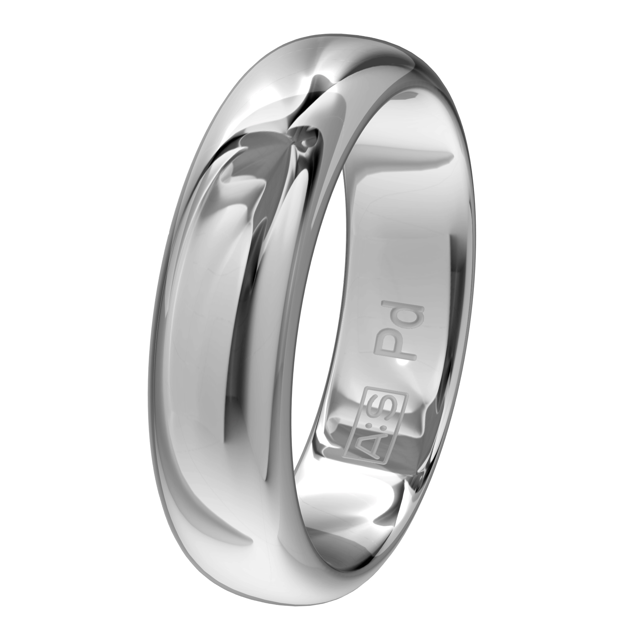 Een elegante ring met een bolle buitenkant, ronde zijkanten en een licht bolle binnenkant. Een klassieke ring van zeer hoge kwaliteit en duurzaamheid!