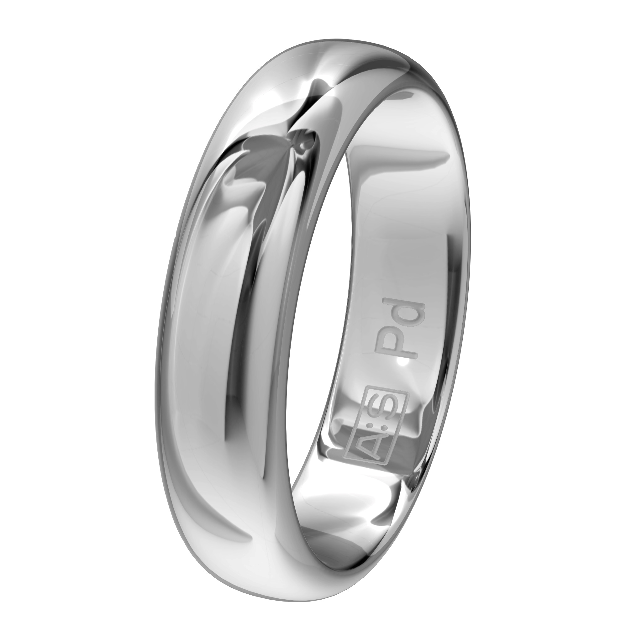 Een elegante ring met een bolle buitenkant, ronde zijkanten en een licht bolle binnenkant. Een klassieke ring van zeer hoge kwaliteit en duurzaamheid!