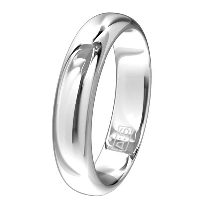 Een elegante ring met een bolle buitenkant, ronde zijkanten en een licht bolle binnenkant. Een klassieke ring van zeer hoge kwaliteit en duurzaamheid!