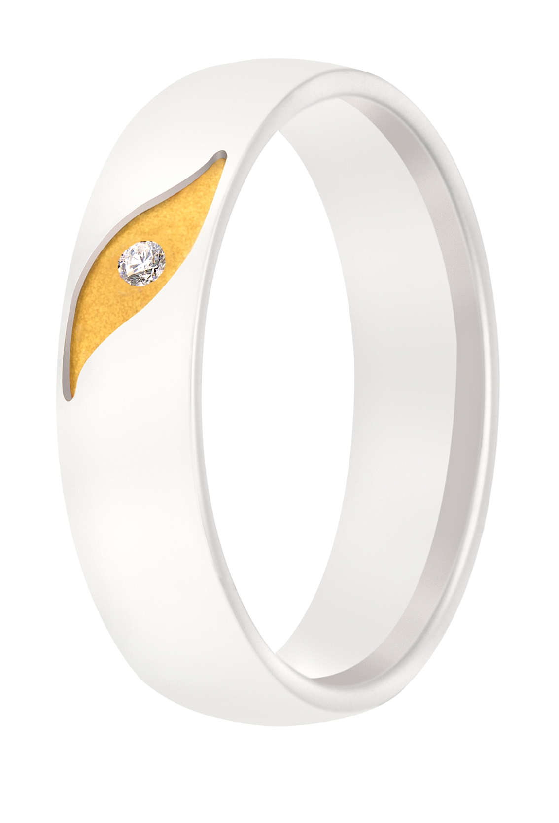 Er komt een moment dat je deze schitterende ring met vergulde bewerking mag aanschuiven, dat is het mooiste moment!