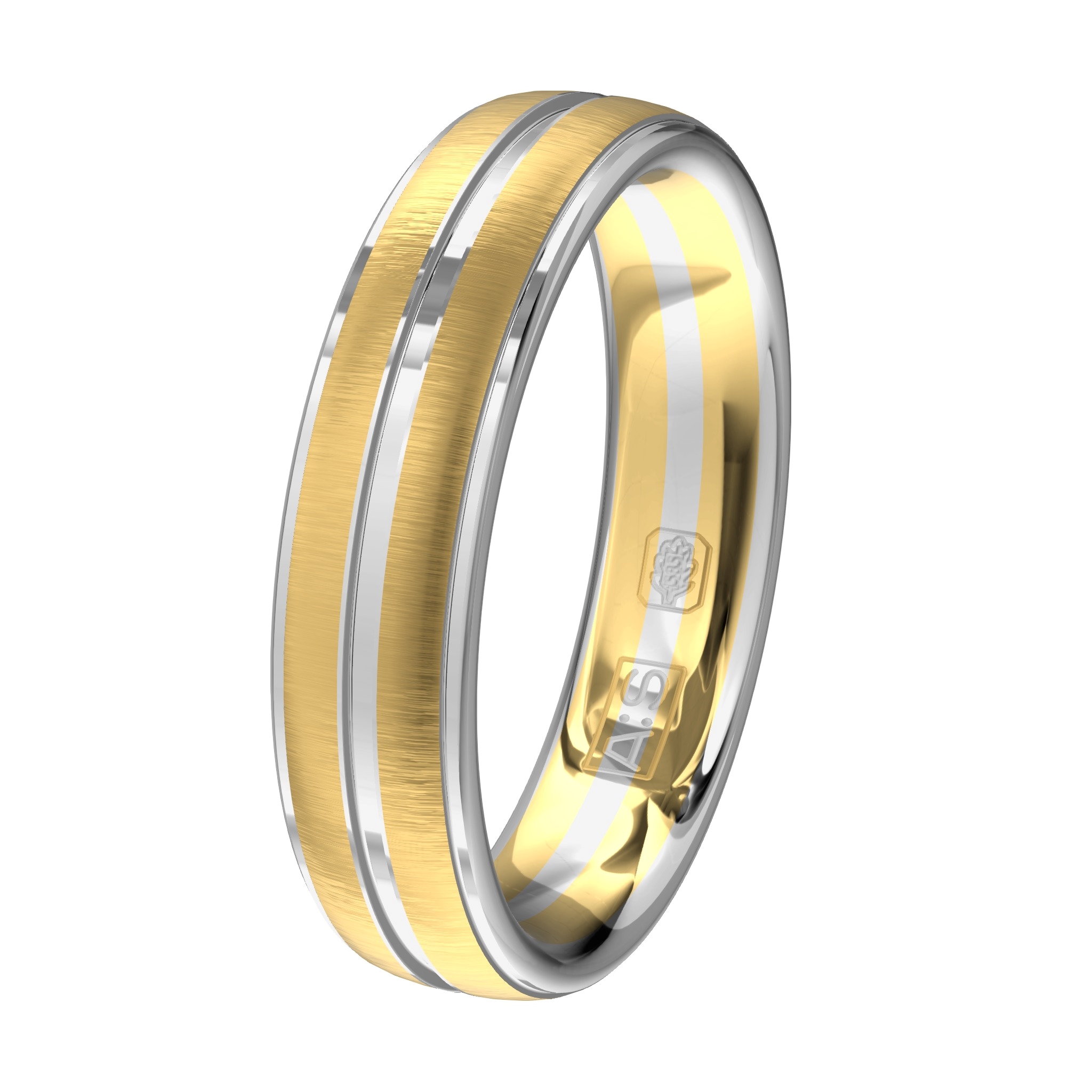 Tijdloos! Dat is deze klassieke bicolor ring. De ronde binnenkant zorgt voor een hoog draagcomfort.