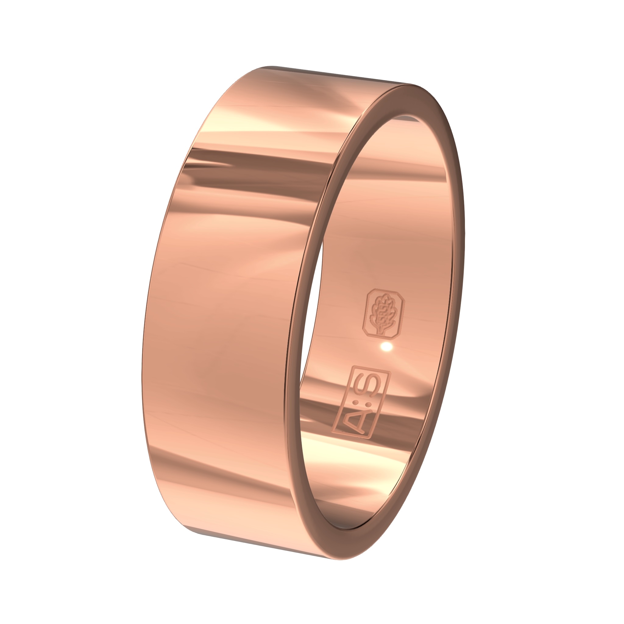 Ben je op zoek naar een recht model dan is dit jouw ring! De vlakke buitenkant gaat naadloos over naar de rechte zijkanten en vervolgens naar de vlakke binnenkant. Deze combinatie zorgt voor een heel moderne look!