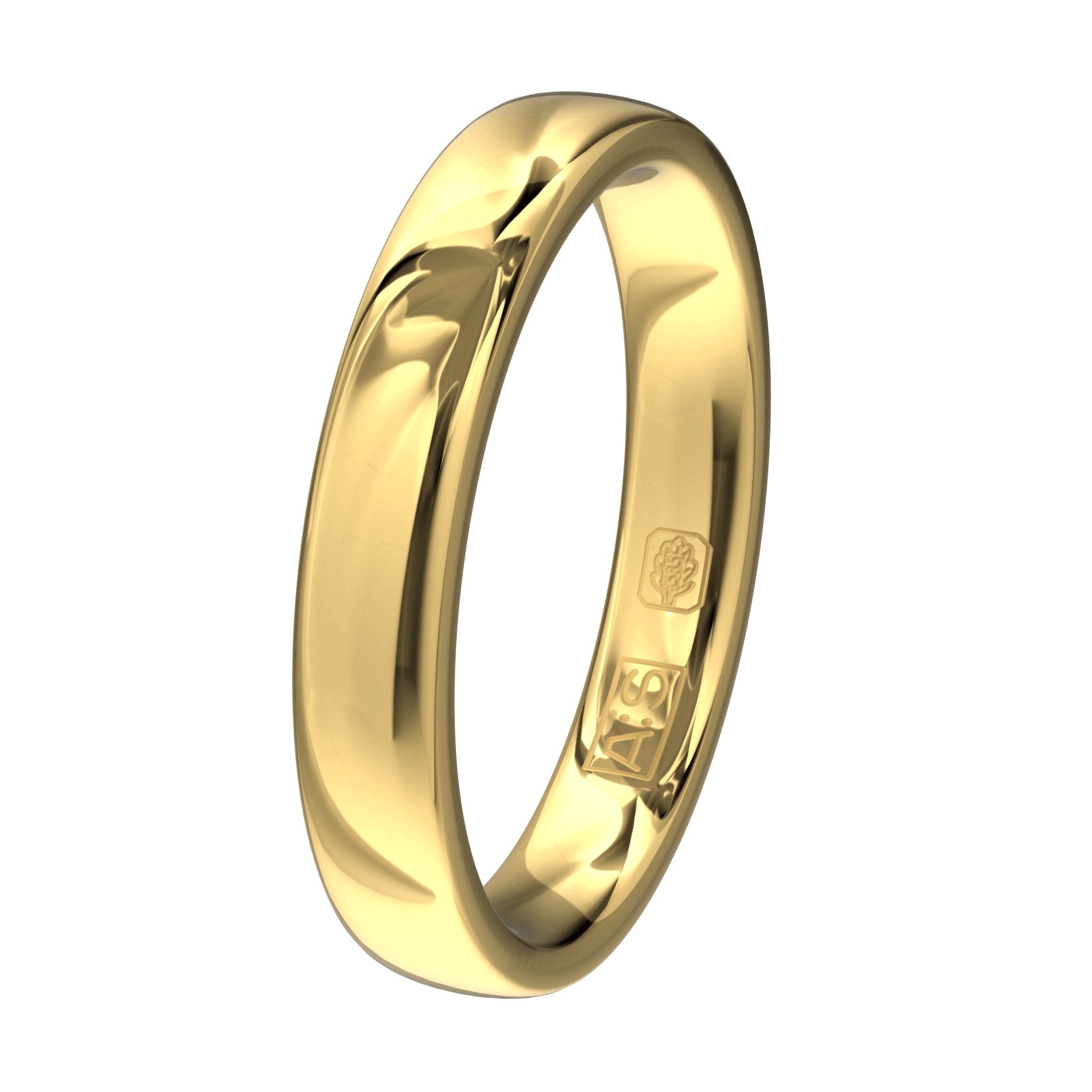 Deze klassieke geelgouden ring is door onze goudsmeden voorzien van een ronde binnenkant hetgeen zorgt voor een heerlijk draagcomfort.