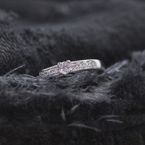 Verlovingsring Witgoud Met Briljanten