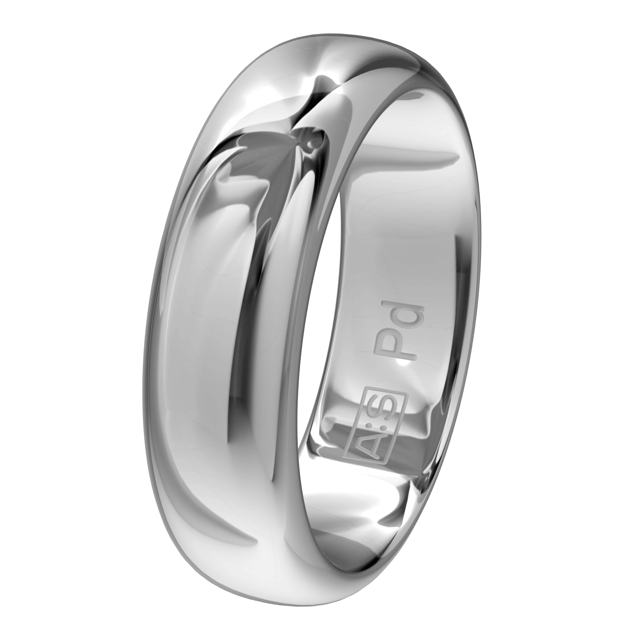 Een elegante ring met een bolle buitenkant, ronde zijkanten en een licht bolle binnenkant. Een klassieke ring van zeer hoge kwaliteit en duurzaamheid!