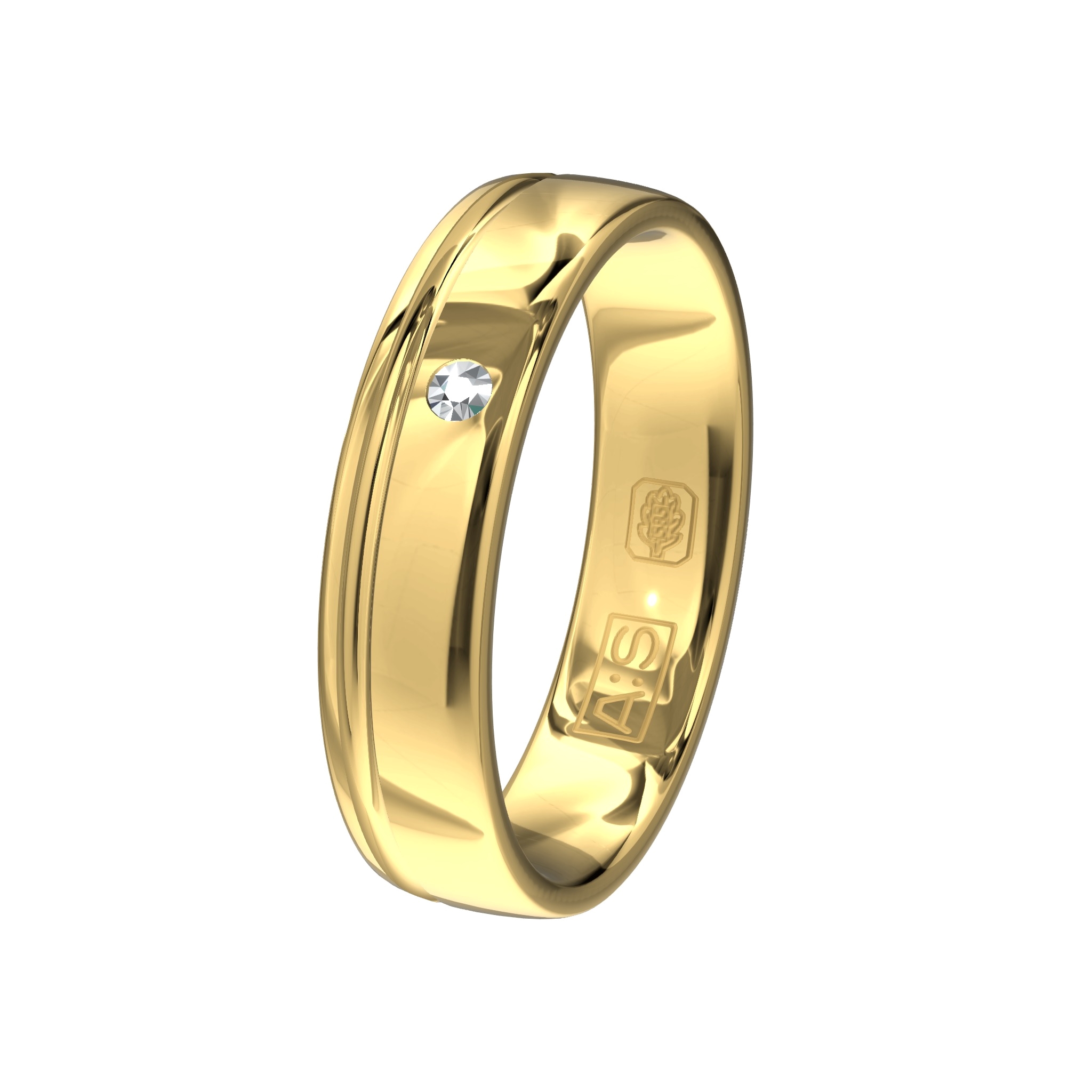 Deze prachtige ring hoort bij jou! Voorzien van een briljant is het toch een plaatje!