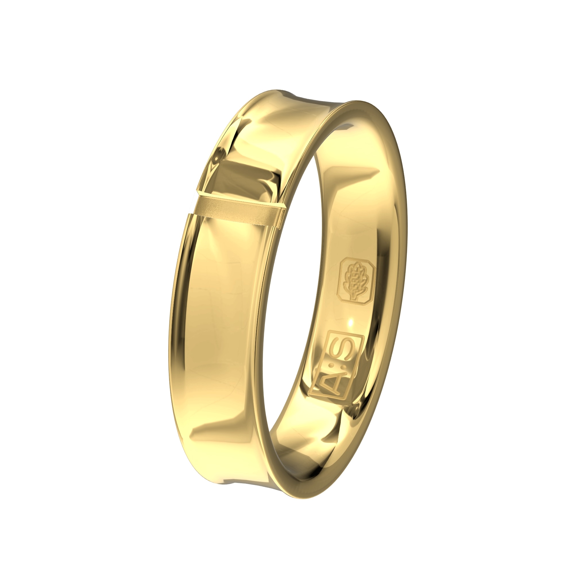 Deze unieke ring is hol aan de buitenkant hetgeen zorgt voor een prachtige uitstraling. De drie briljanten maken deze ring tot een waar plaatje!