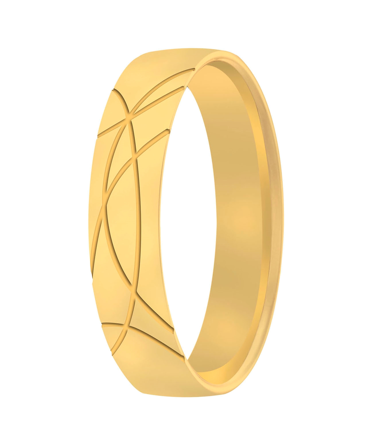 Door de verschillende bewerkingen in het geelgoud krijgt deze ring een hele moderne uitstraling!