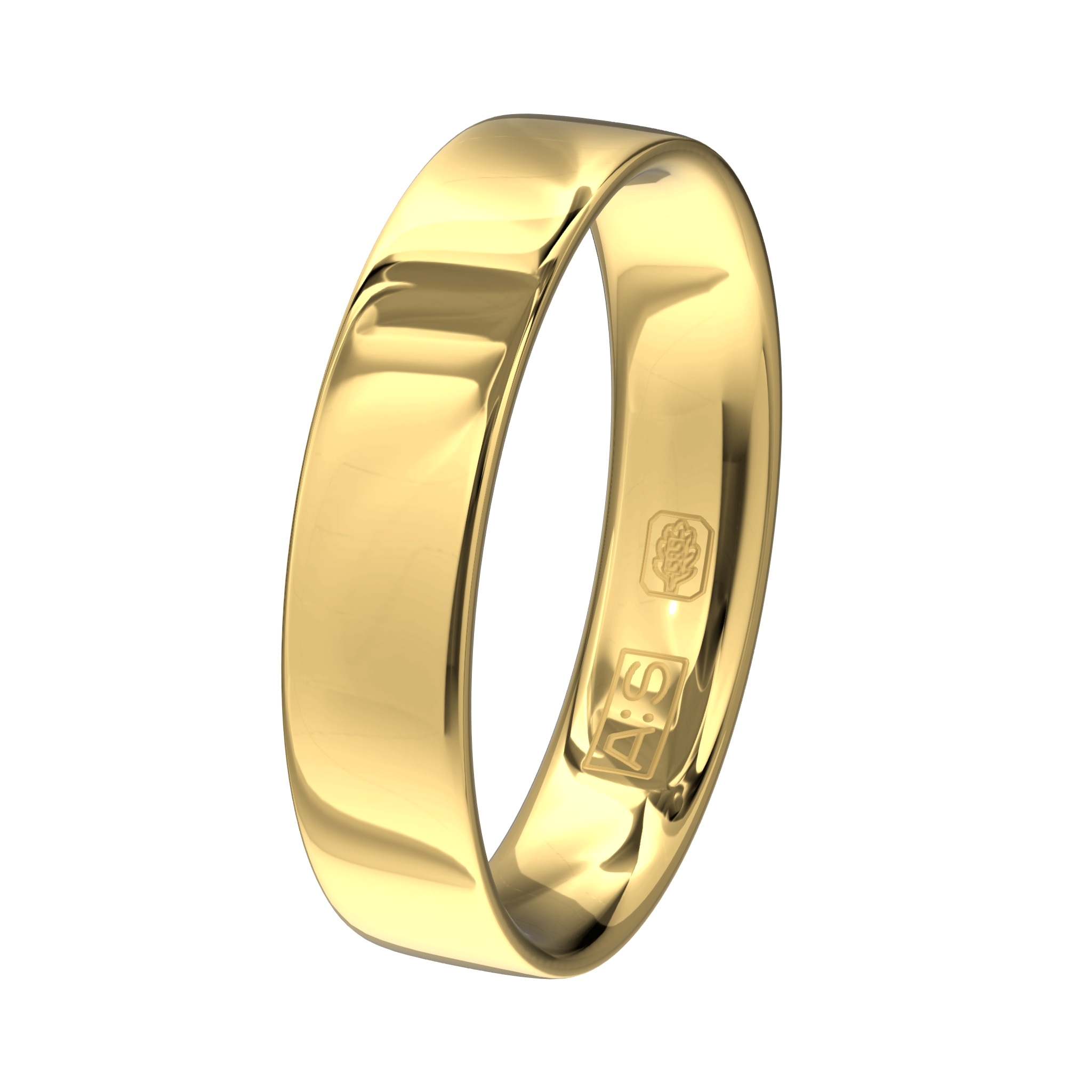 Deze klassieke geelgouden ring is door onze goudsmeden voorzien van een ronde binnenkant voor een maximaal draagcomfort!