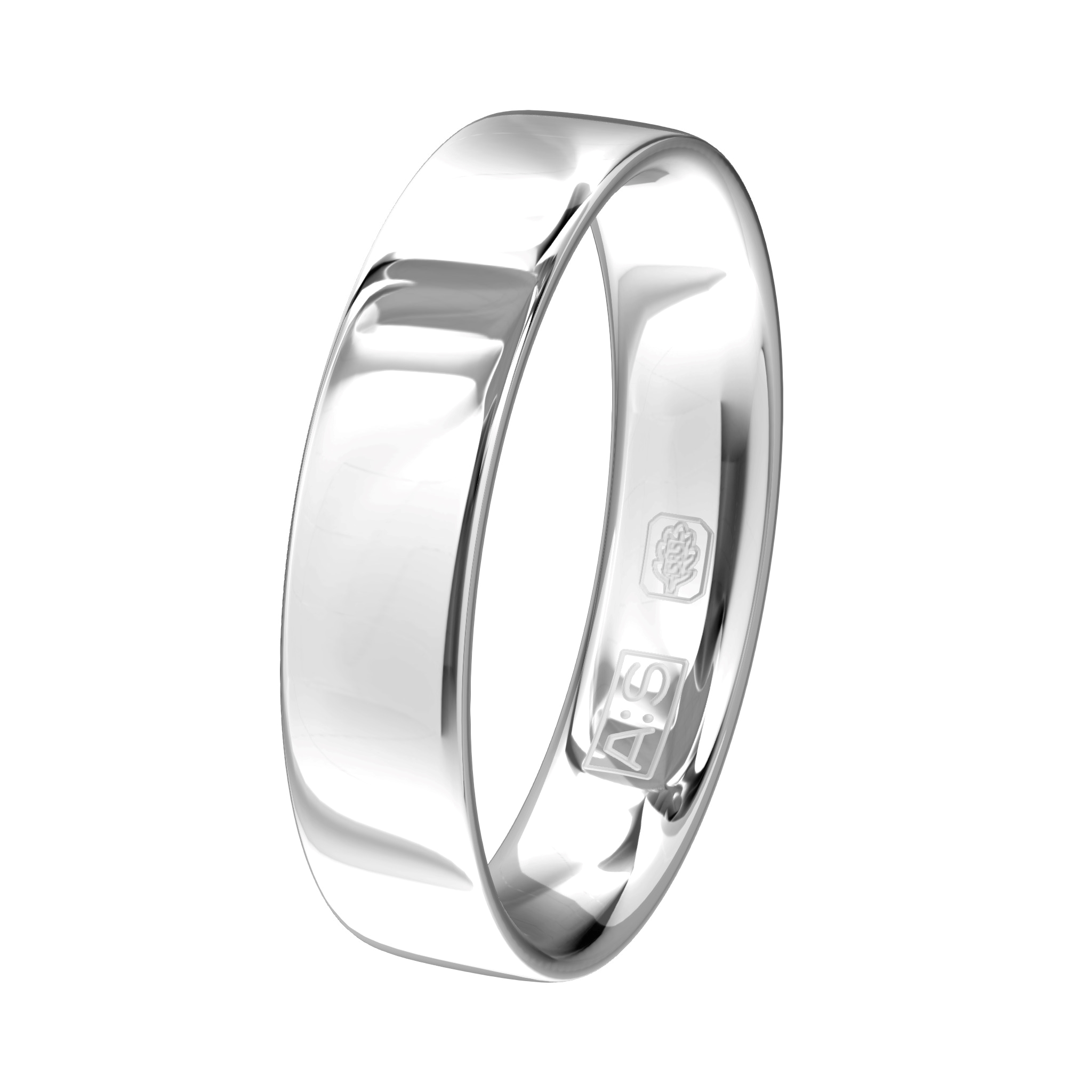 Een klassieke witgouden schoonheid.