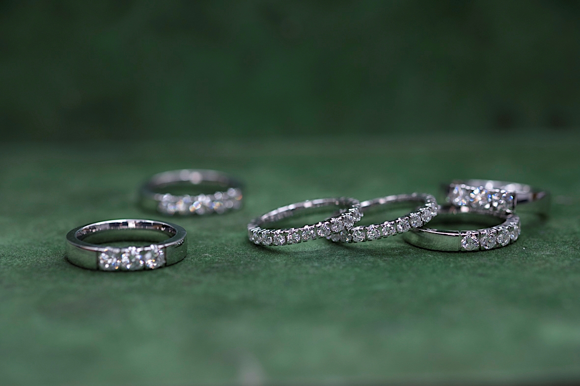 Ringen met diamanten