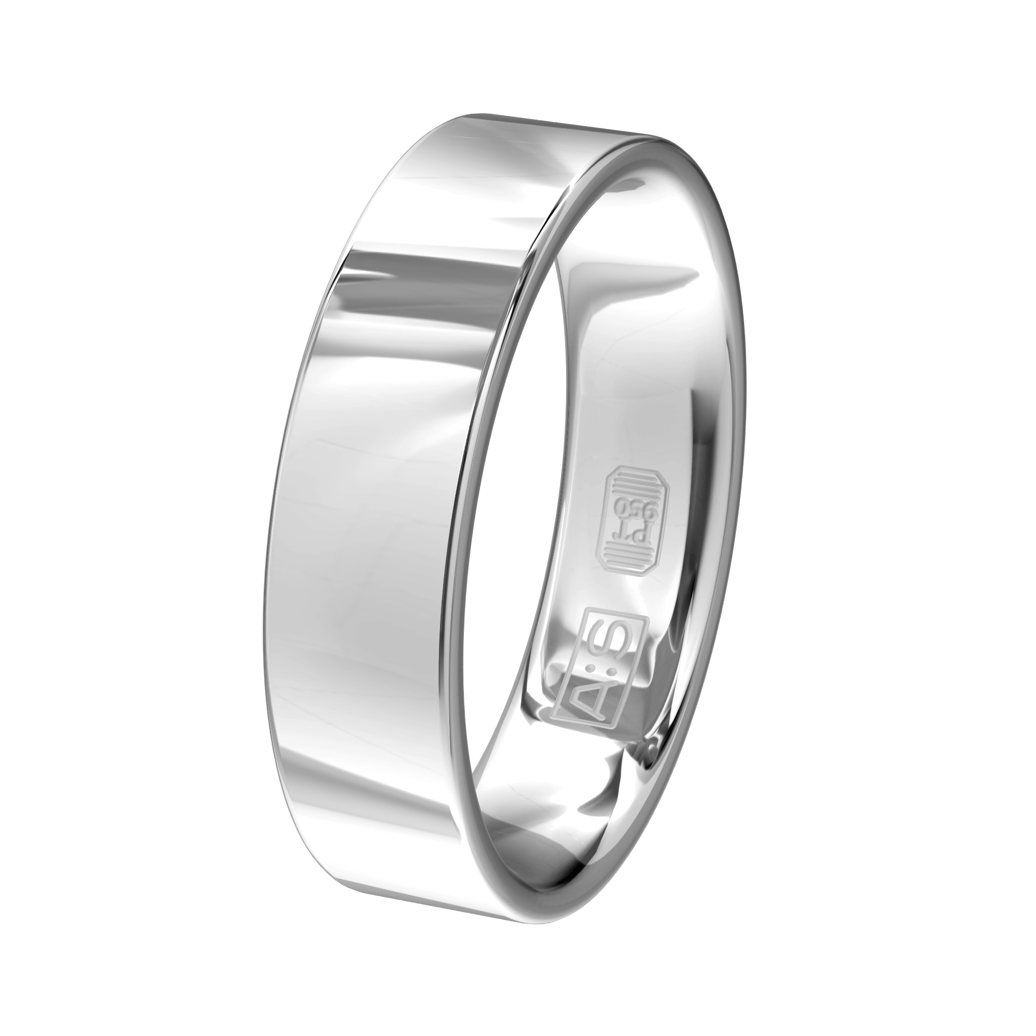 Deze prachtige ring heeft door de vlakke buitenkant een moderne uitstraling. Omdat de subtiel aflopende zijkanten geleidelijk overgaan naar een ronde binnenkant zorgt dit voor een heerlijk draagcomfort!