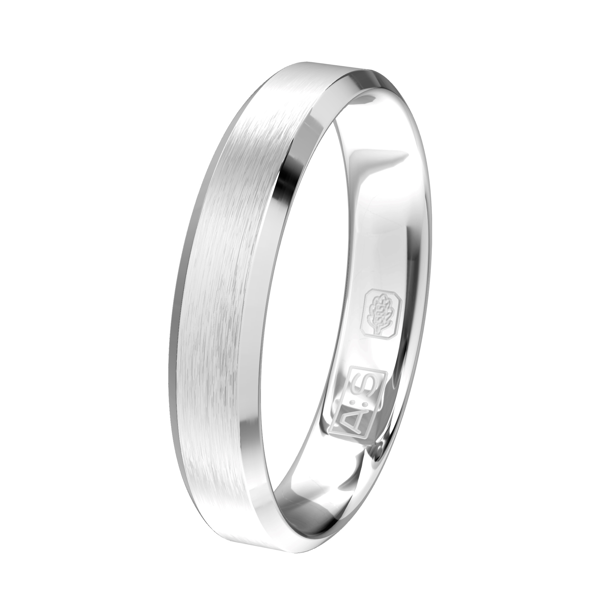 Deze ring wil je gewoon! Een ring met gepolijste schuine zijkanten dit geeft deze ring een heel unieke uitstraling!