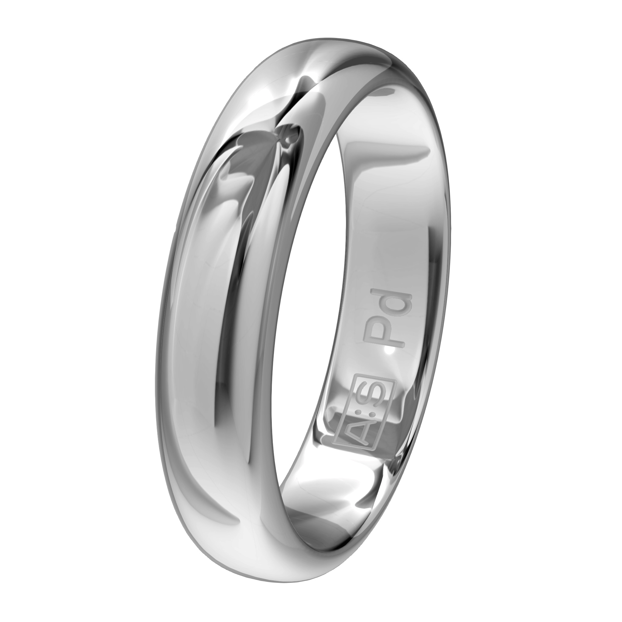 Een elegante ring met een bolle buitenkant, ronde zijkanten en een licht bolle binnenkant. Een klassieke ring van zeer hoge kwaliteit en duurzaamheid!