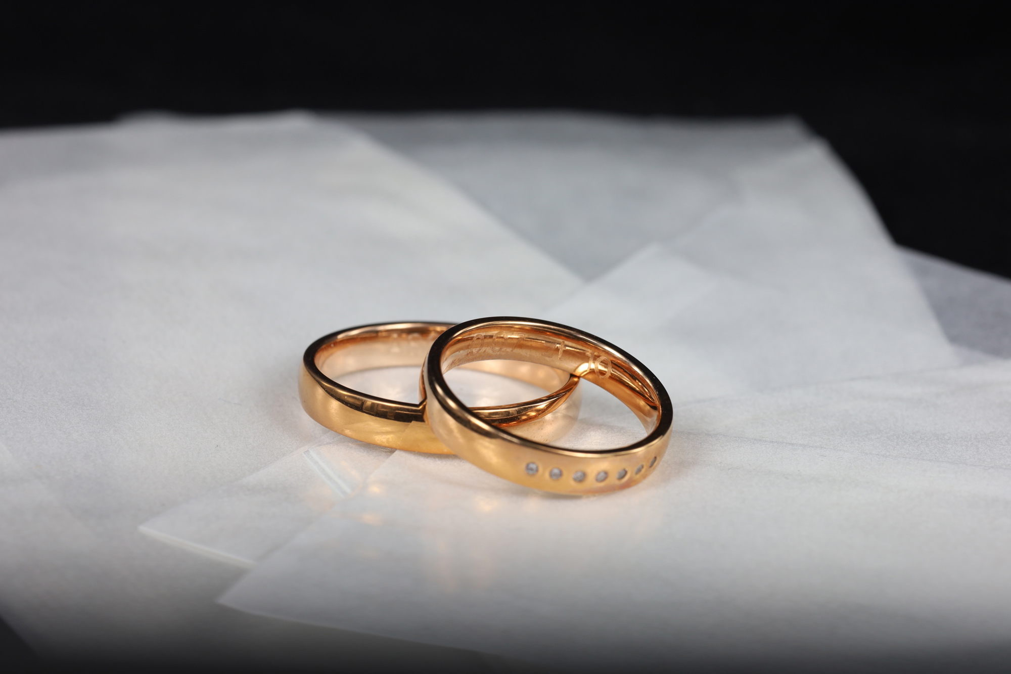 Ringen op pergamijnzakjes
