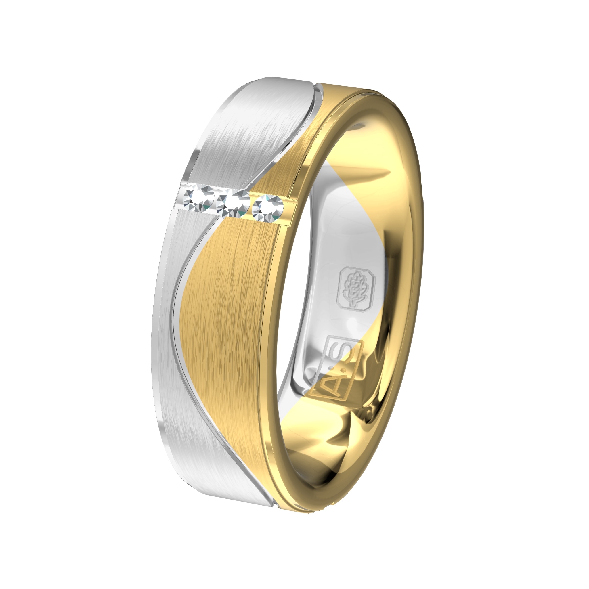 Elegant en trendy tegelijk, dat is deze unieke meerkleurige ring welke door onze diamantzetters is voorzien van negen fonkelende briljanten!