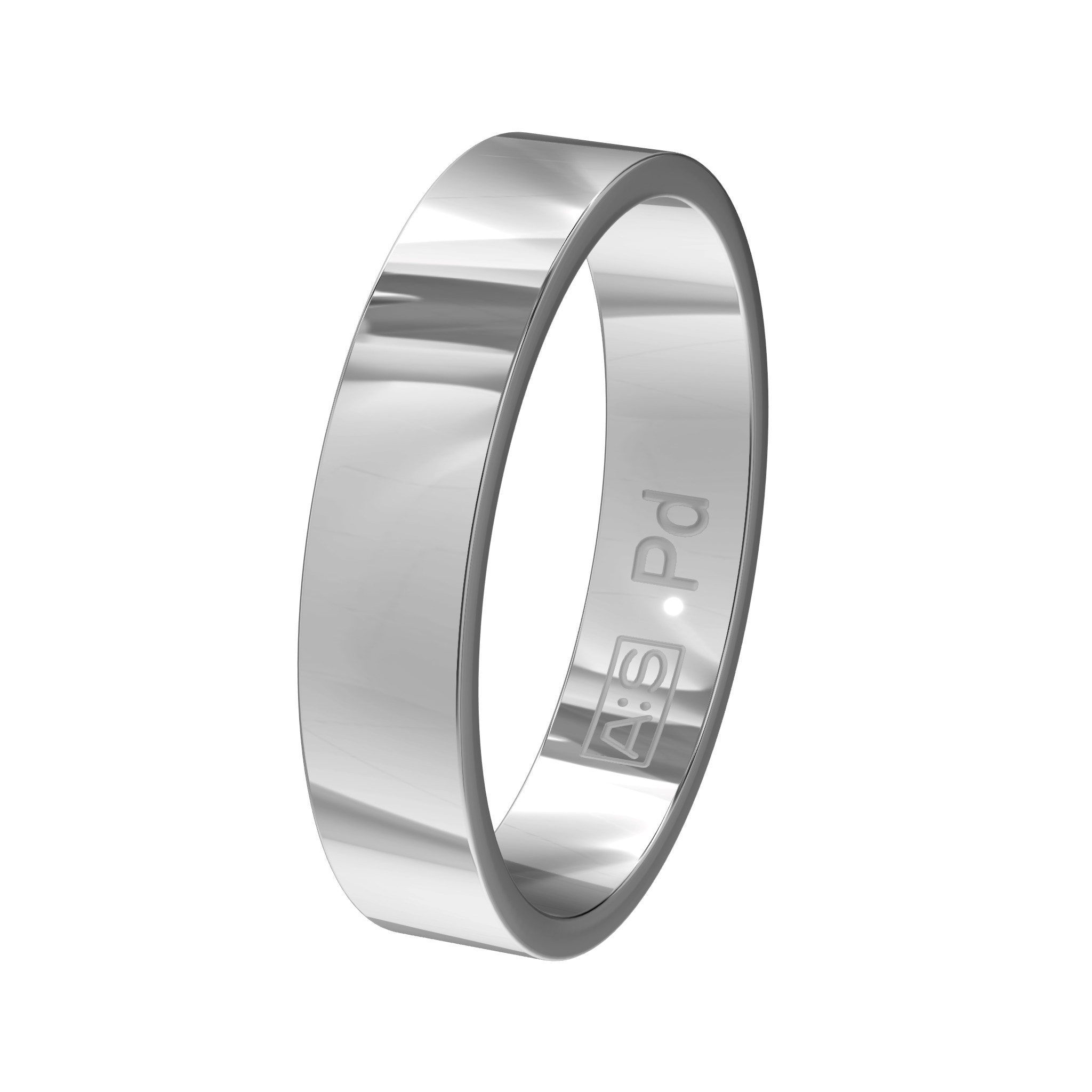 Ben je op zoek naar een recht model dan is dit jouw palladium ring! De vlakke buitenkant gaat naadloos over naar de rechte zijkanten en vervolgens naar de vlakke binnenkant. Deze combinatie zorgt voor een heel moderne look!