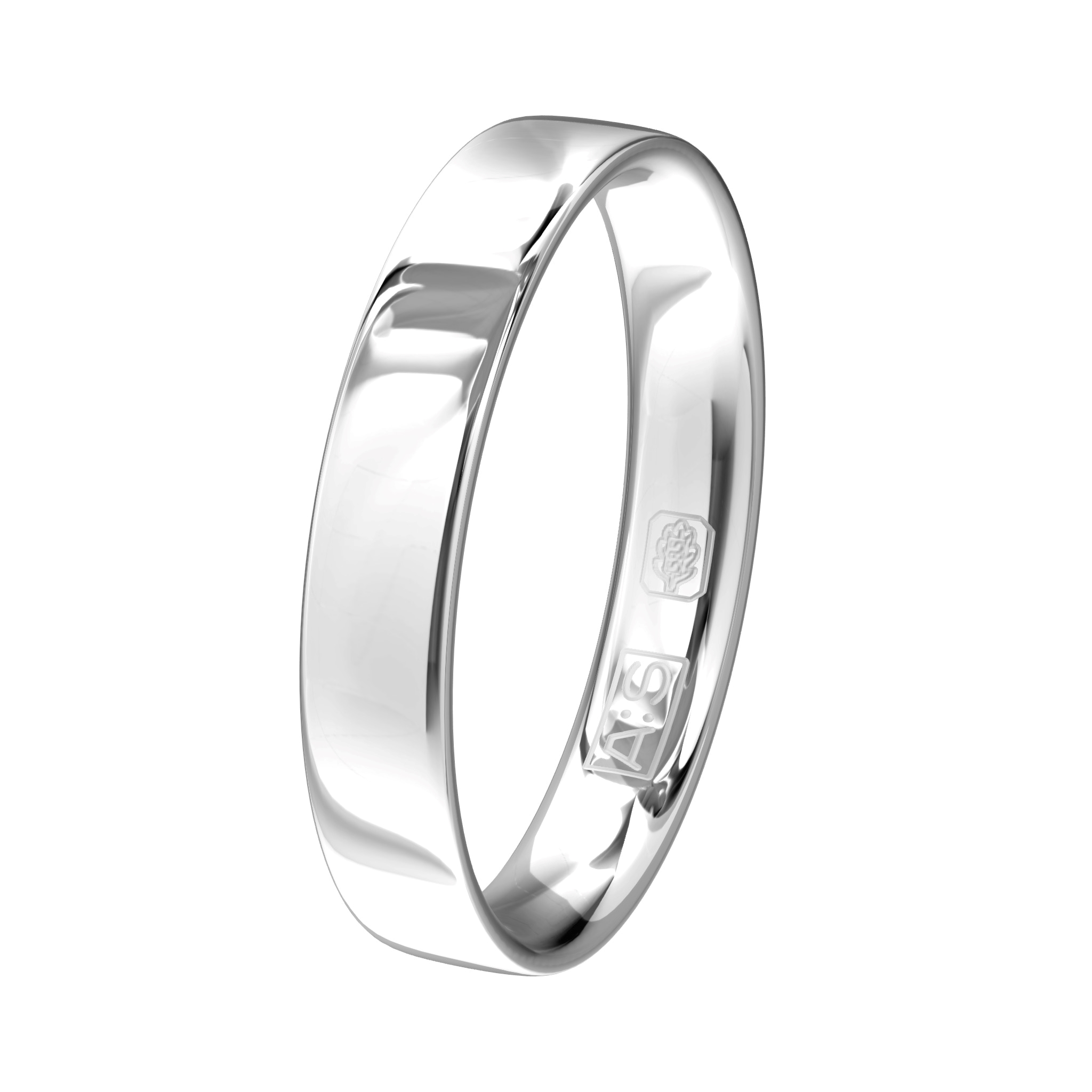 Deze klassieke witgouden ring is door onze goudsmeden voorzien van een ronde binnenkant voor maximaal draagcomfort.