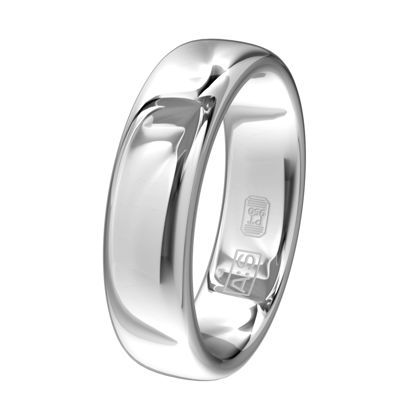Een ring met een bolle buitenkant, ronde zijkanten en een binnenkant die licht bol is uitgevoerd. Hierdoor heb je een hoog draagcomfort.