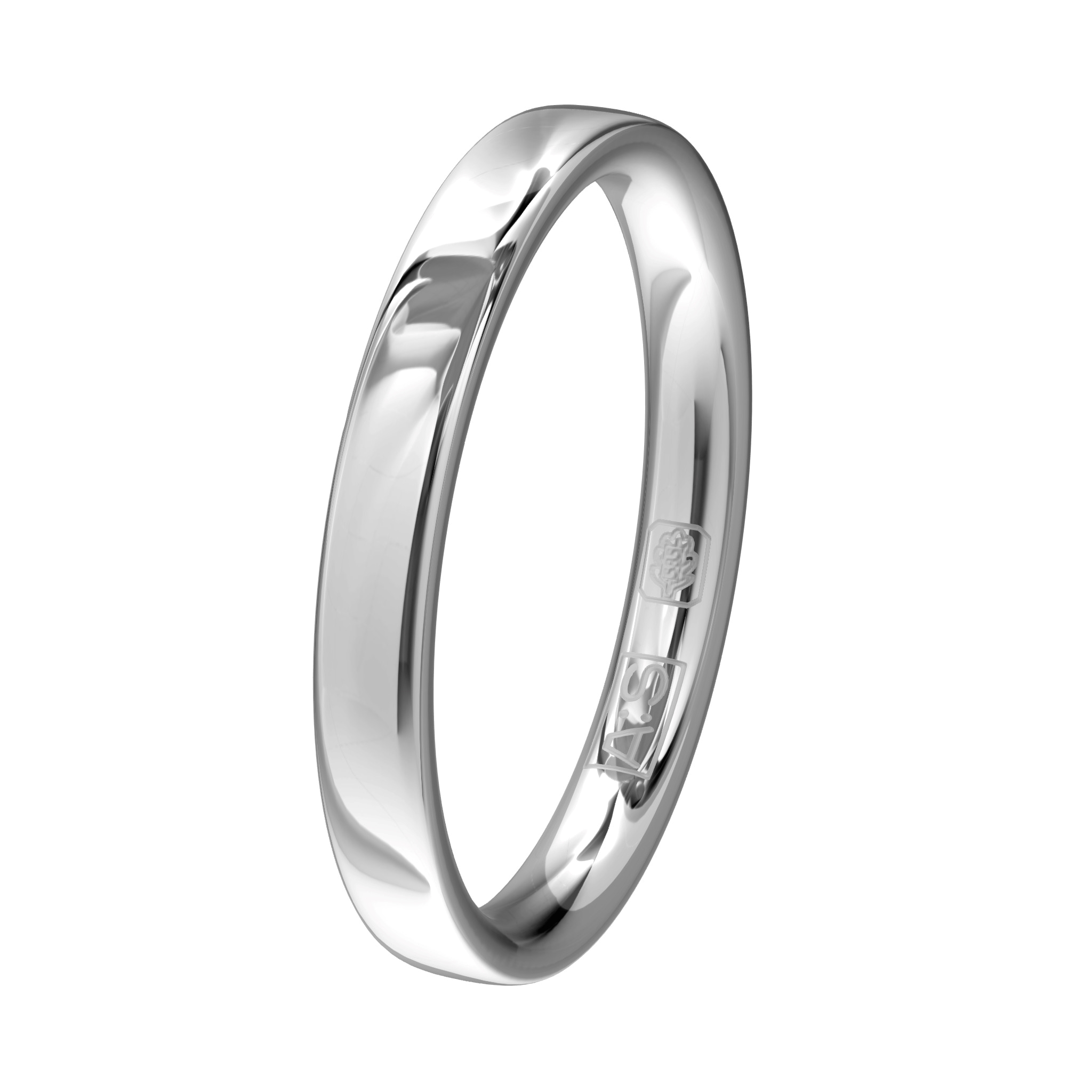 Een schitterende witgoud palladium herenring! Een schitterende bijpassende ring bij haar Memoire- of Solitaire ring.