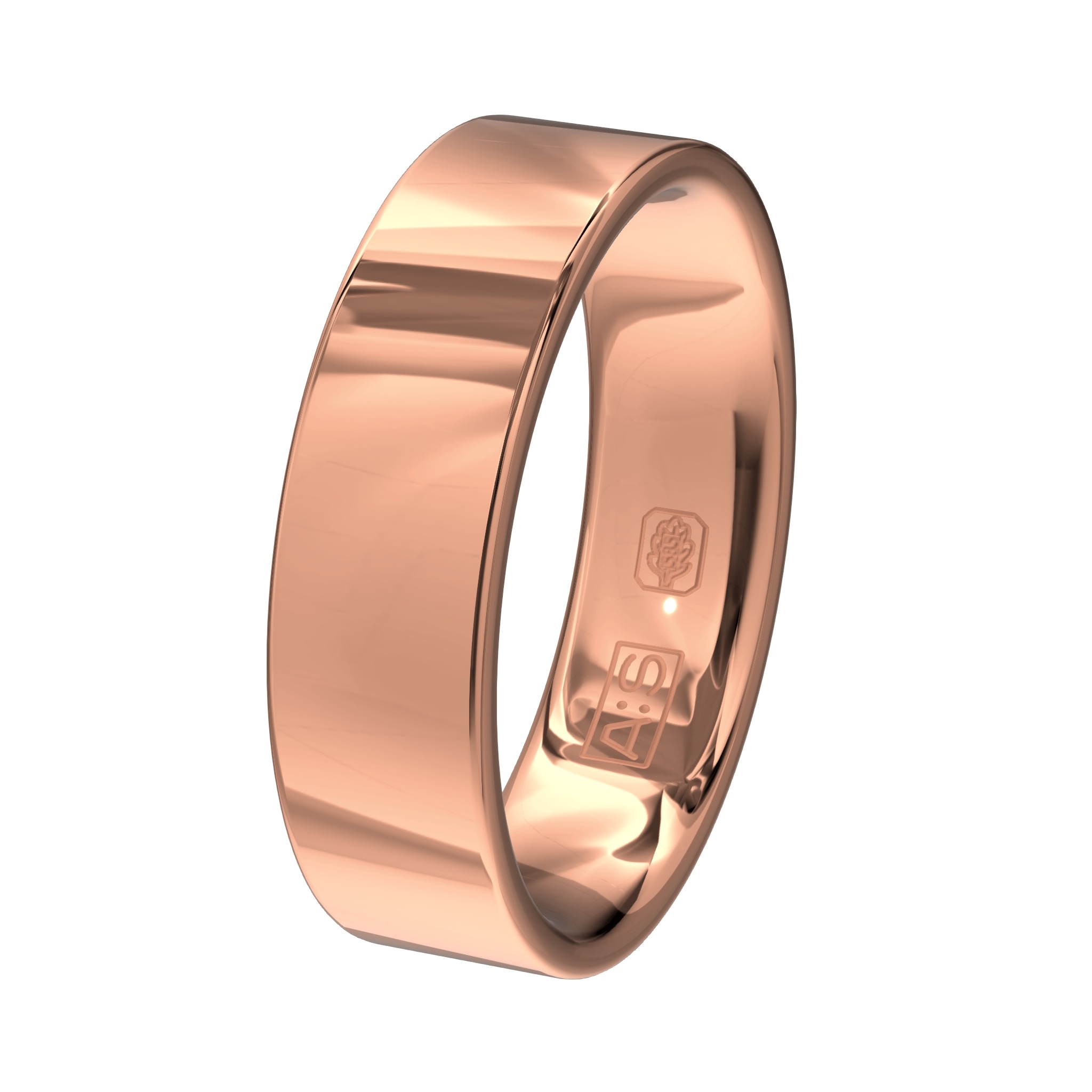 Deze prachtige ring heeft door de vlakke buitenkant een moderne uitstraling. Omdat de subtiel aflopende zijkanten geleidelijk overgaan naar een ronde binnenkant zorgt dit voor een heerlijk draagcomfort!