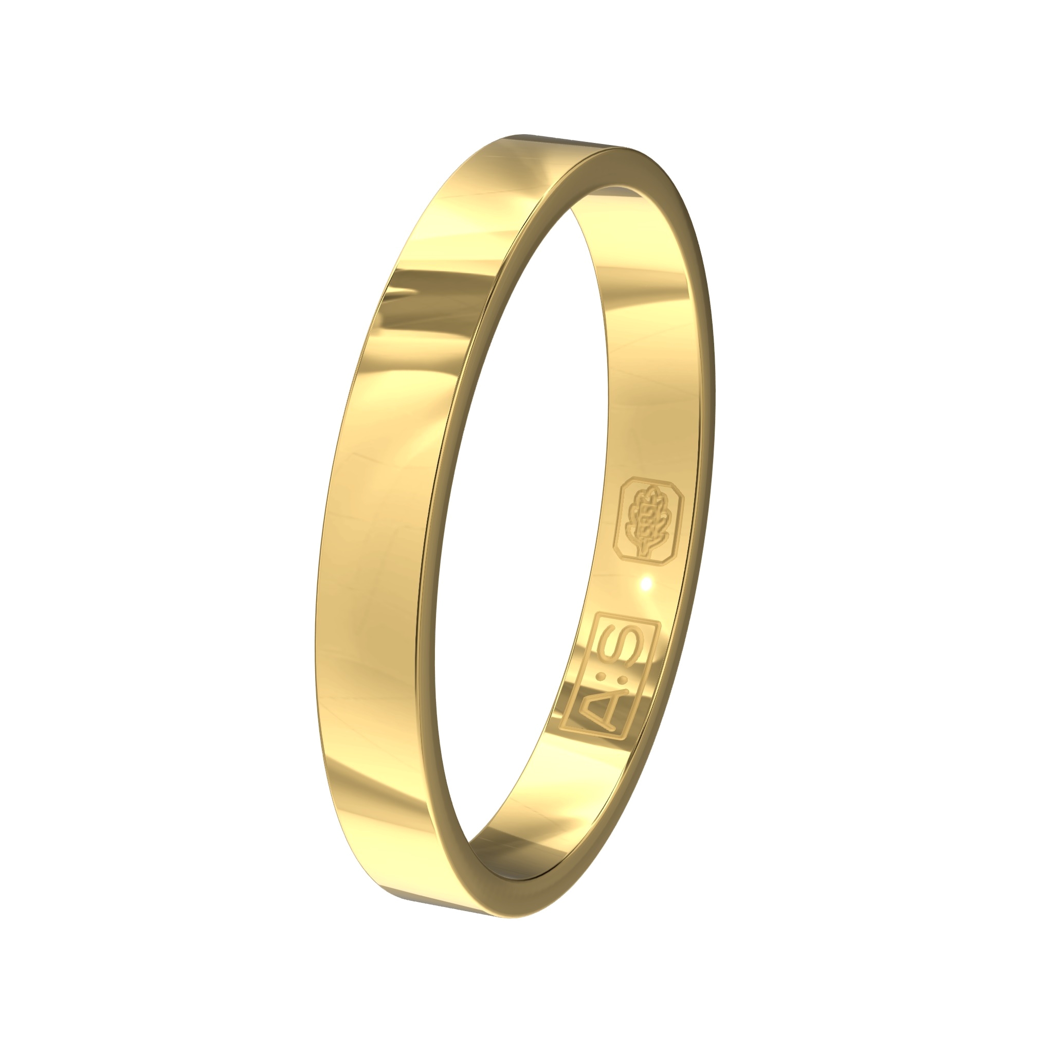 Ben je op zoek naar een recht model dan is dit jouw ring! De vlakke buitenkant gaat naadloos over naar de rechte zijkanten en vervolgens naar de vlakke binnenkant. Deze combinatie zorgt voor een heel moderne look!