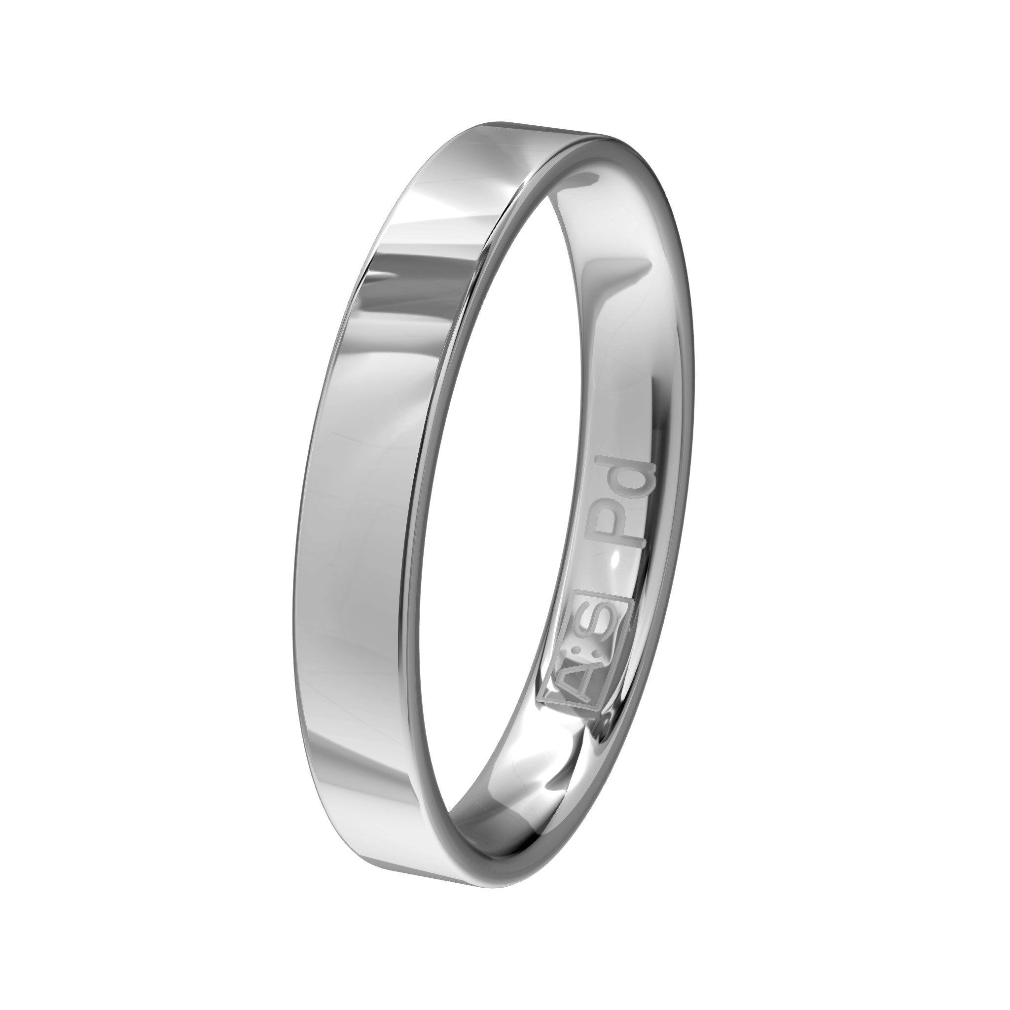 Deze prachtige ring heeft door de vlakke buitenkant een moderne uitstraling. Omdat de subtiel aflopende zijkanten geleidelijk overgaan naar een ronde binnenkant zorgt dit voor een heerlijk draagcomfort!