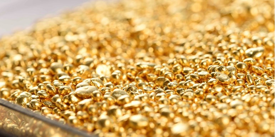 Goudkorrels In Een Bakje