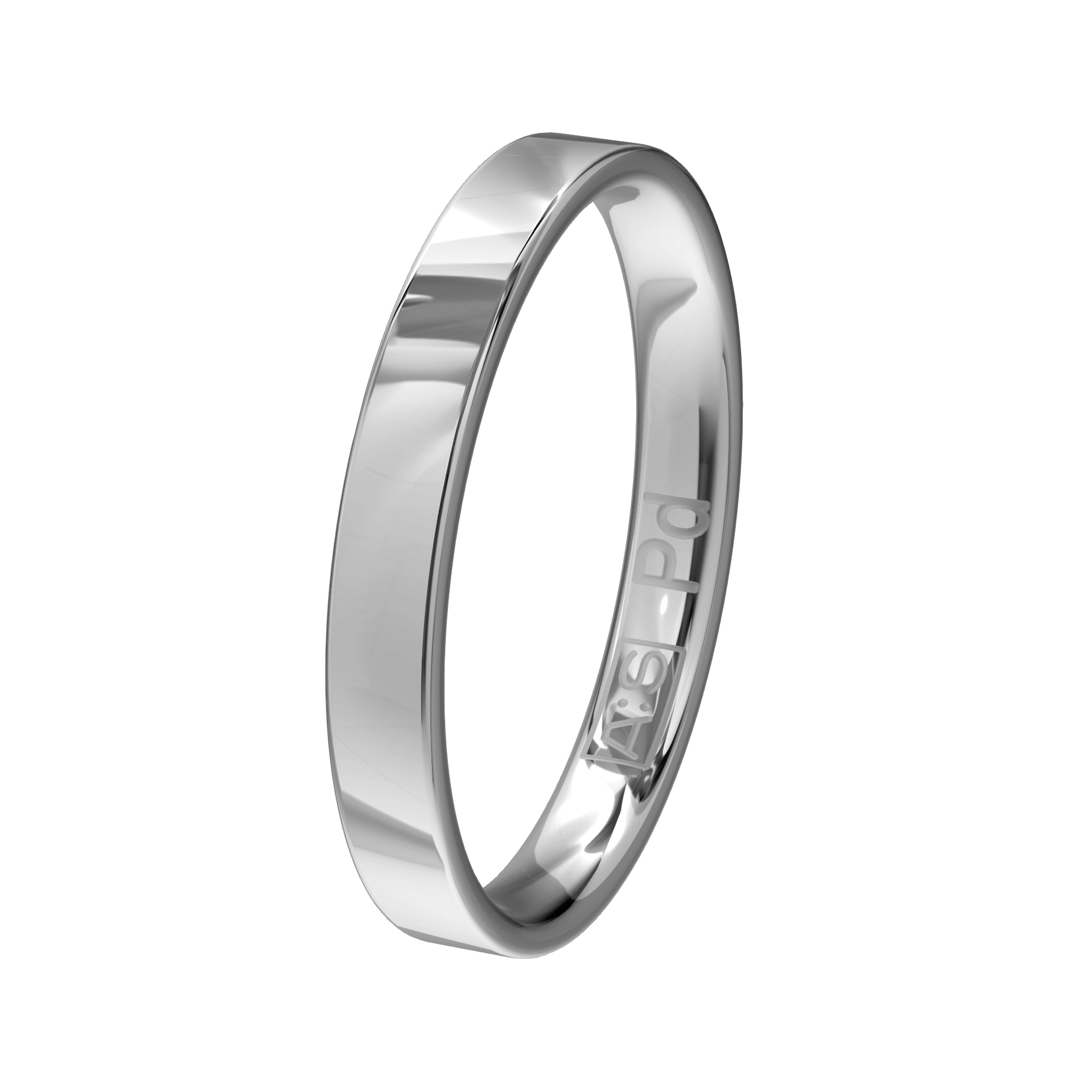 Deze prachtige ring heeft door de vlakke buitenkant een moderne uitstraling. Omdat de subtiel aflopende zijkanten geleidelijk overgaan naar een ronde binnenkant zorgt dit voor een heerlijk draagcomfort!