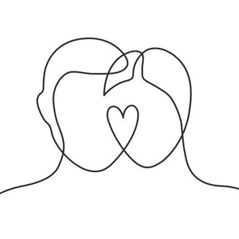 Tekening Dame En Heer