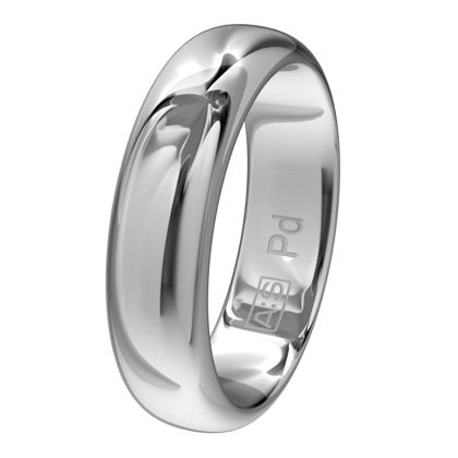 Een elegante ring met een bolle buitenkant, ronde zijkanten en een licht bolle binnenkant. Een klassieke ring van zeer hoge kwaliteit en duurzaamheid!