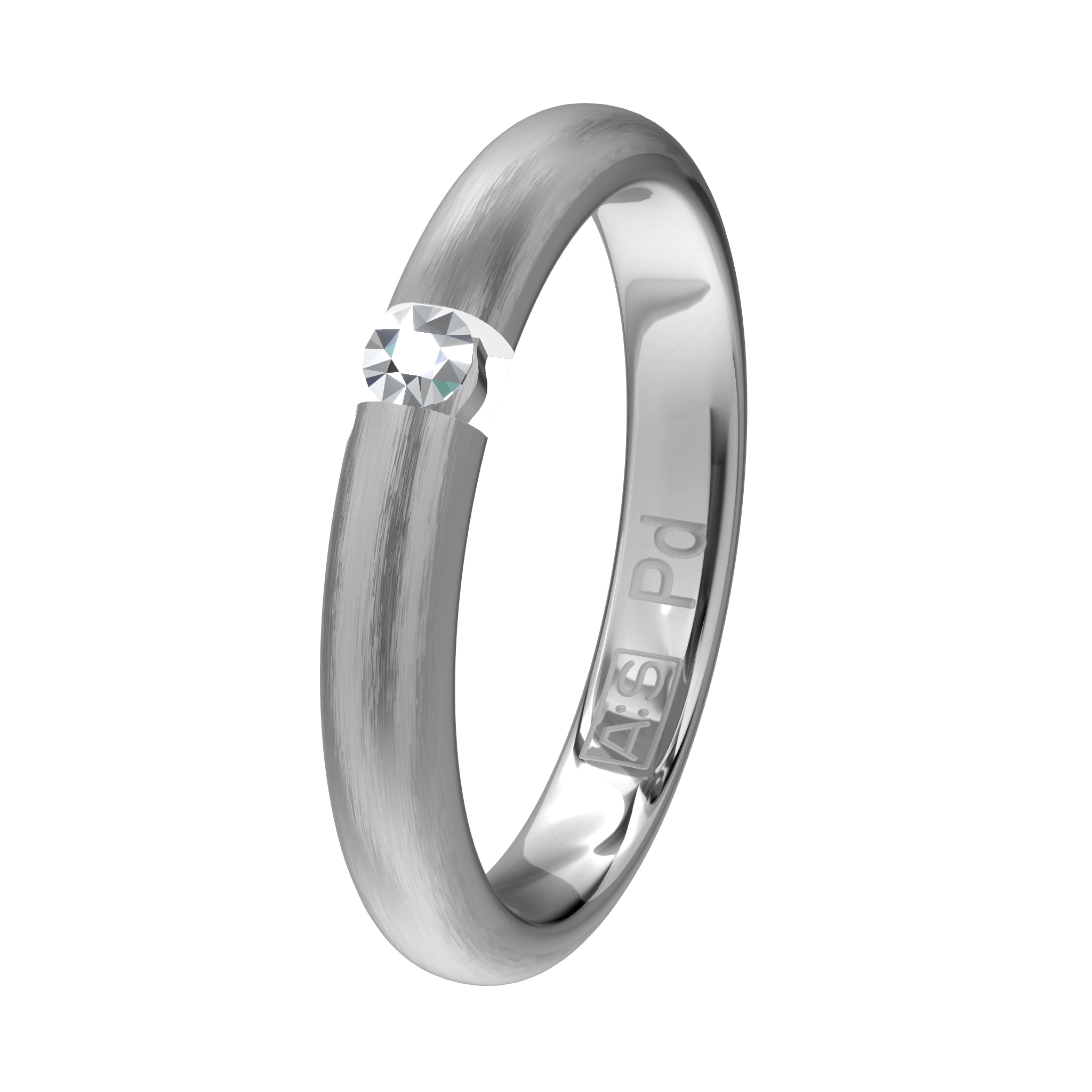 Deze chique ring heeft een bolle buitenkant en een licht bolle binnenkant, waardoor je nauwelijks merkt dat je een ring draagt. Als je voor een hoog draagcomfort gaat, is dit jouw model!