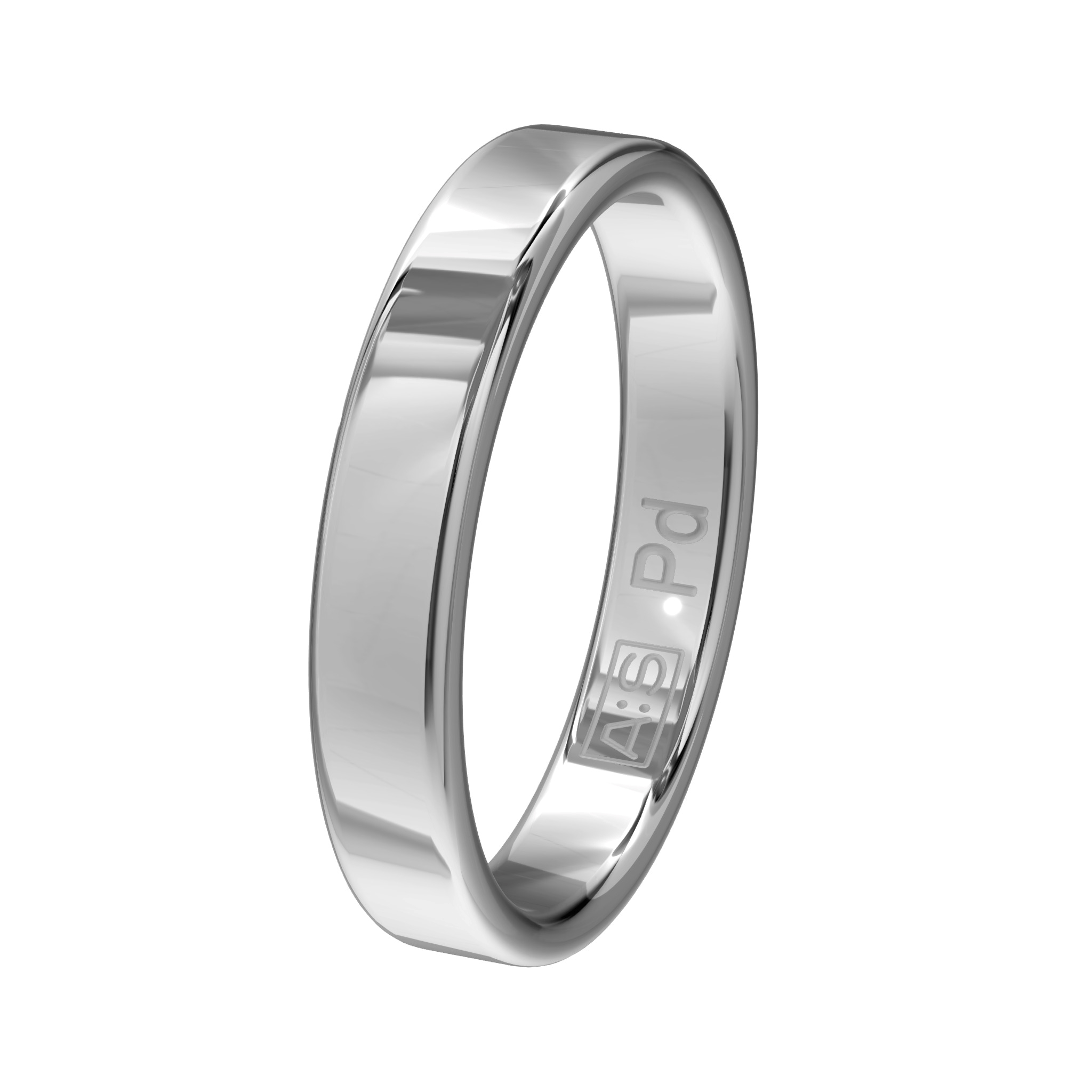 De ronde zijkanten geeft deze ring een unieke look. Deze look wordt nog eens versterkt omdat onze goudsmeden dit model zowel van een vlakke buiten- als binnenkant hebben voorzien. Zo krijg je een waar juweeltje!