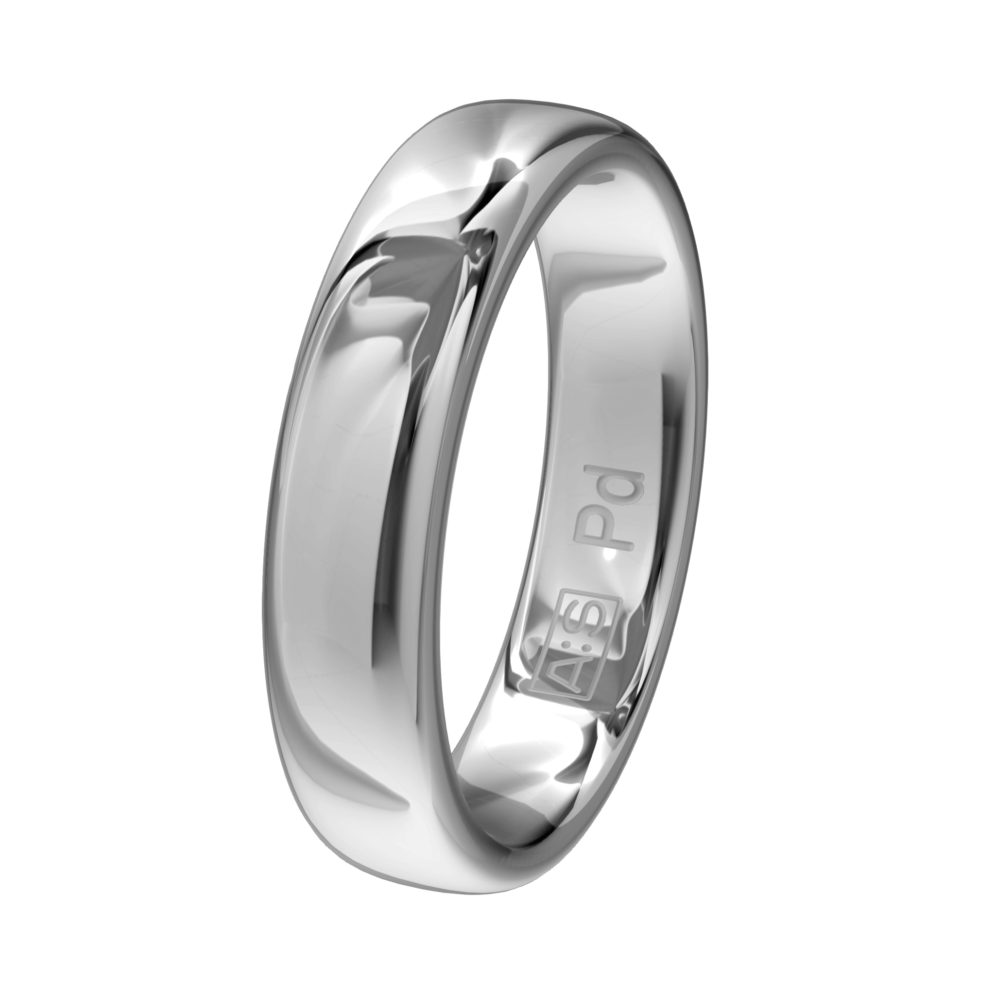 Een elegante ring met een bolle buitenkant, ronde zijkanten en een licht bolle binnenkant. Een klassieke ring van zeer hoge kwaliteit en duurzaamheid!