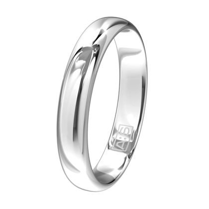 Een elegante ring met een bolle buitenkant, ronde zijkanten en een licht bolle binnenkant. Een klassieke ring van zeer hoge kwaliteit en duurzaamheid!