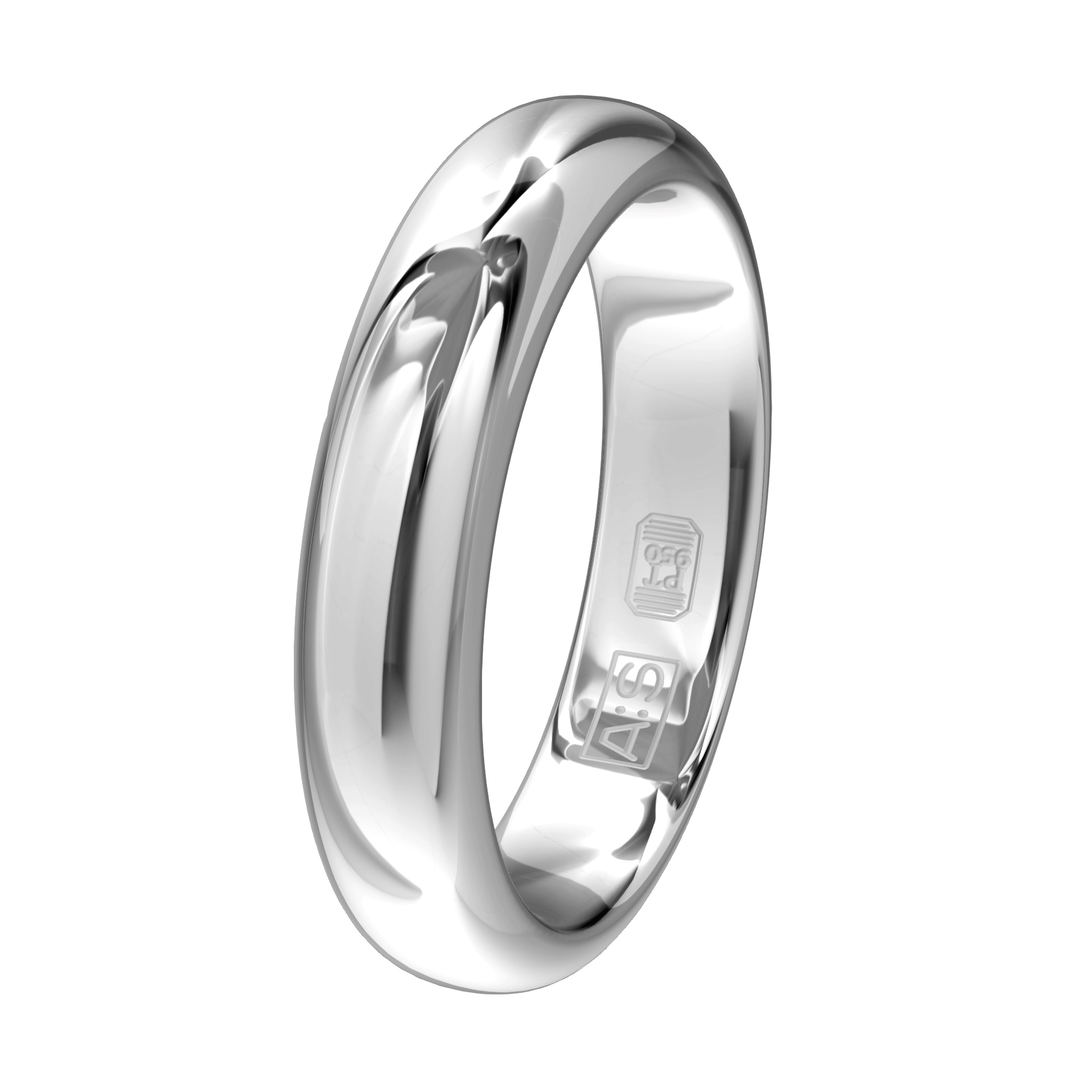 Deze chique ring heeft een bolle buitenkant en een licht bolle binnenkant, waardoor je nauwelijks merkt dat je een ring draagt. Als je voor een hoog draagcomfort gaat, is dit jouw model!