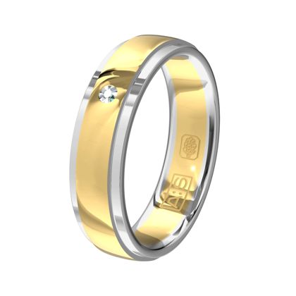 Geef goud, als je van elkaar houdt. Geef elkaar deze prachtige glanzende bicolor ring als teken van deze liefde!