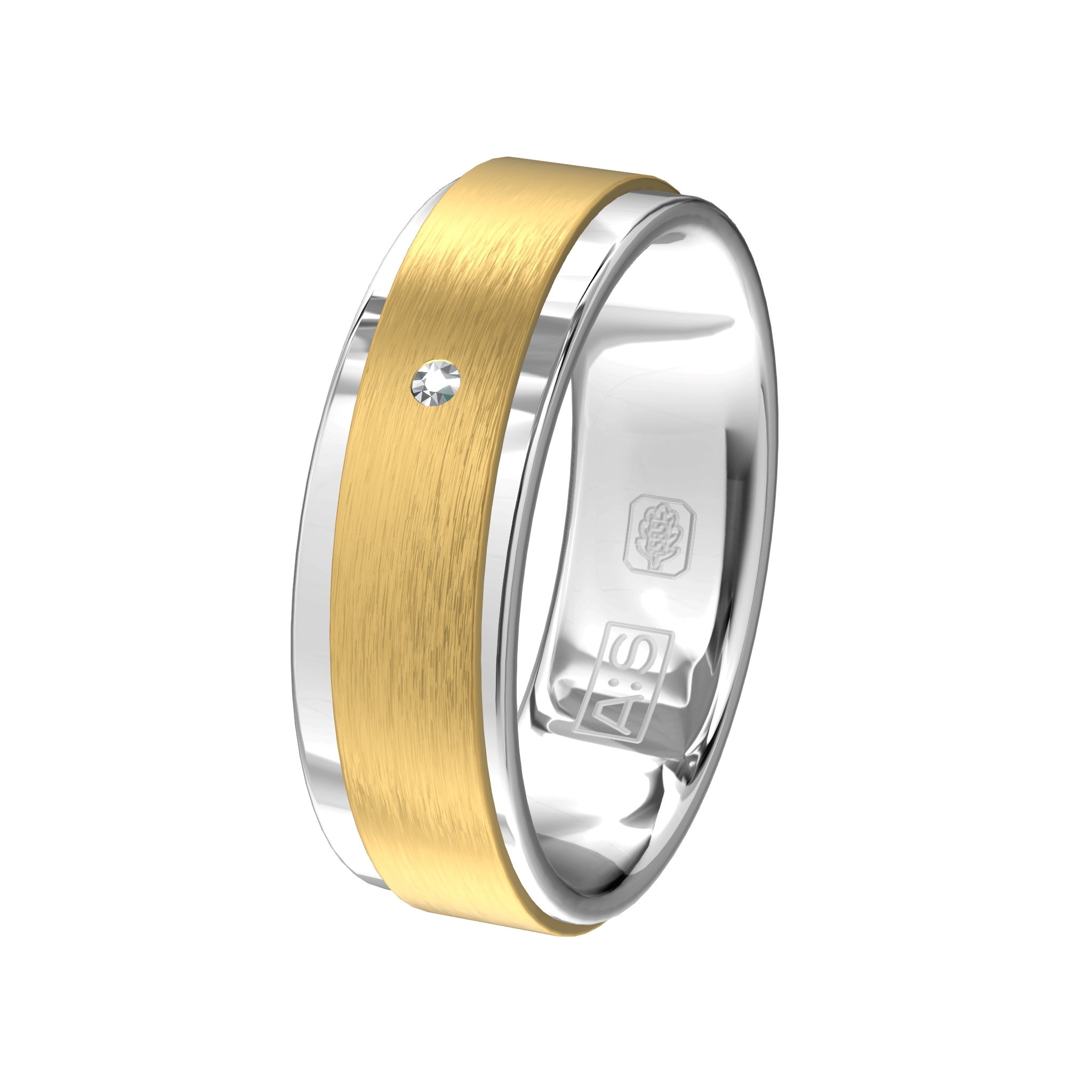 For the perfect day. Dat is deze stijlvolle ring waarin onze diamantzetters gekozen hebben om een grote briljant te plaatsen.